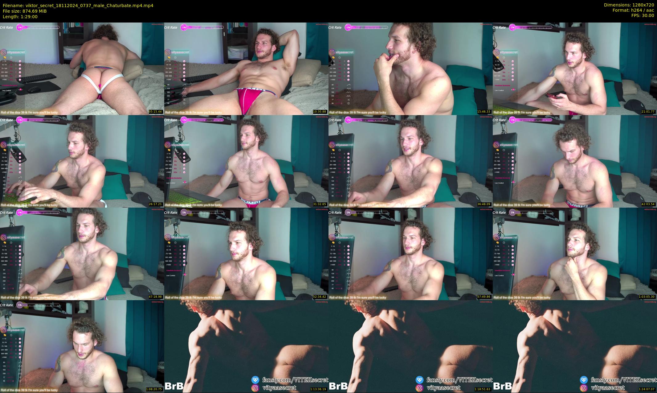 viktor_secret — 89 minute Chaturbate male cam show recording, 720p, Nov 18, 2024