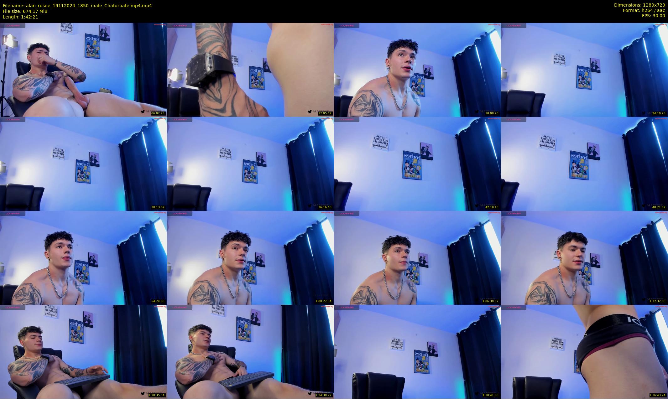 alan_rosee — 103 minute Chaturbate male cam show recording, 720p, Nov 19, 2024