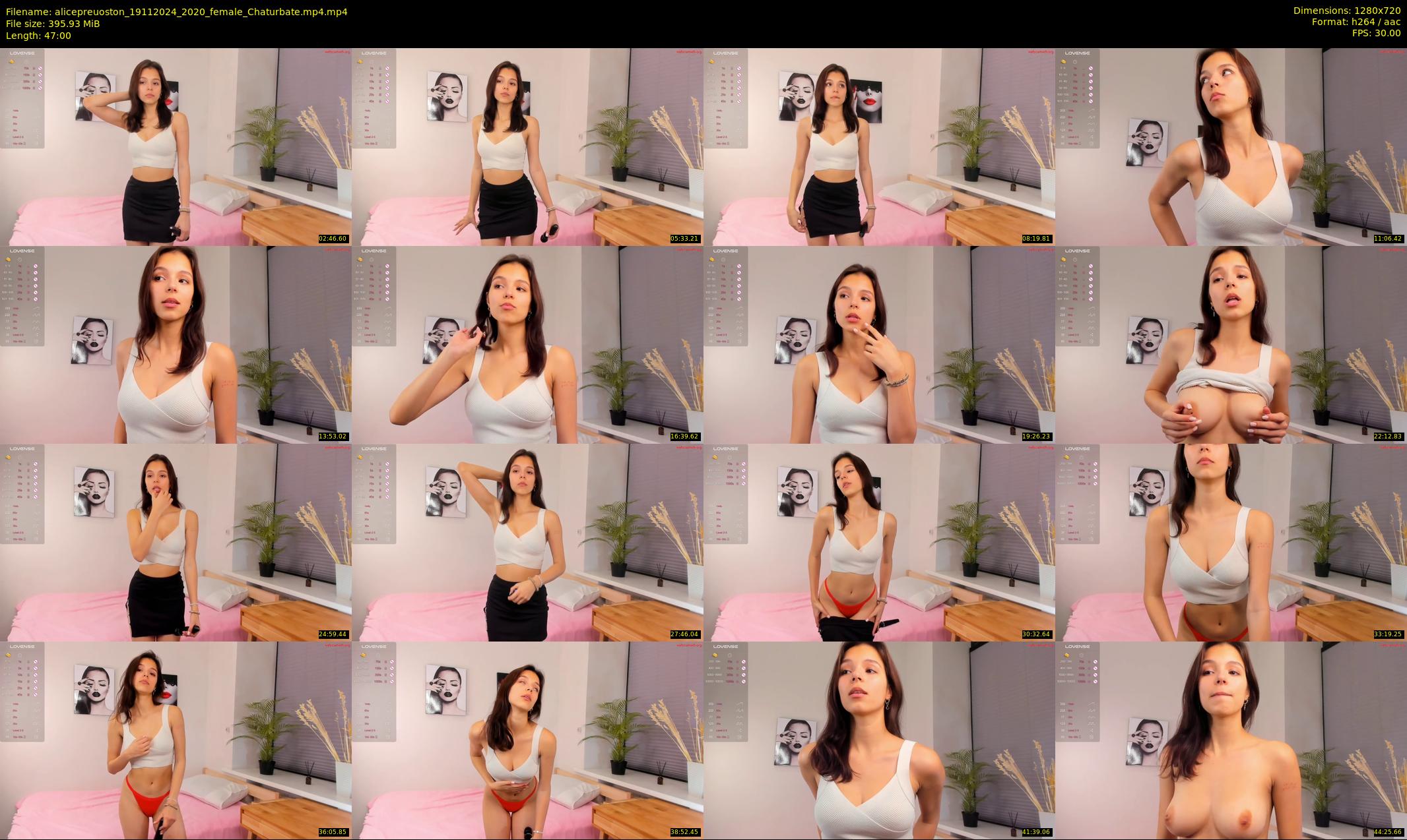 alicepreuoston — 47 minute Chaturbate female cam show recording, 720p, Nov 19, 2024