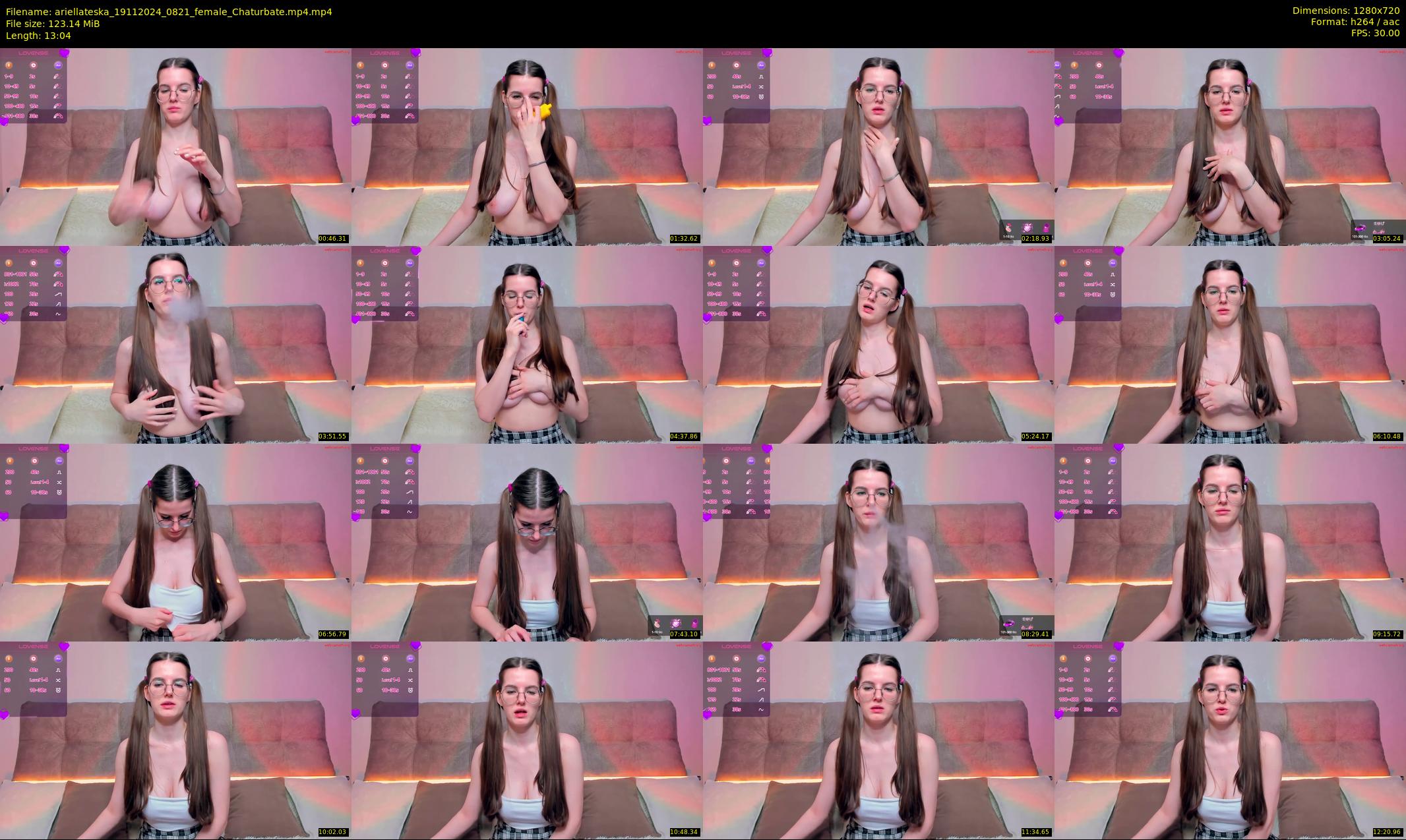 ariellateska — 14 minute Chaturbate female cam show recording, 720p, Nov 19, 2024