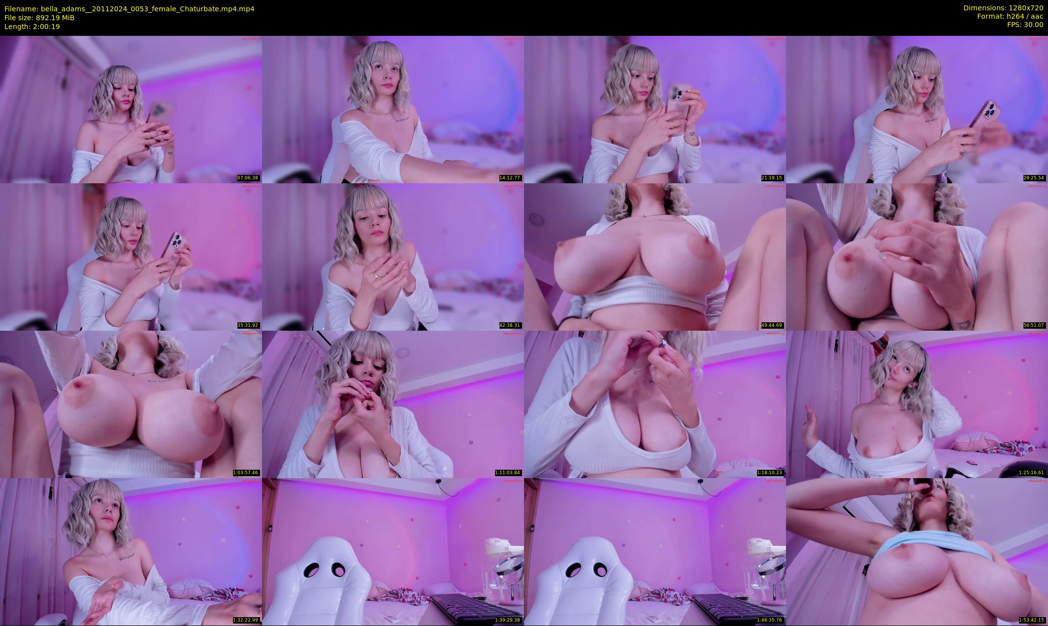 bella_adams_ — 121 minute Chaturbate female cam show recording, 720p, Nov 20, 2024