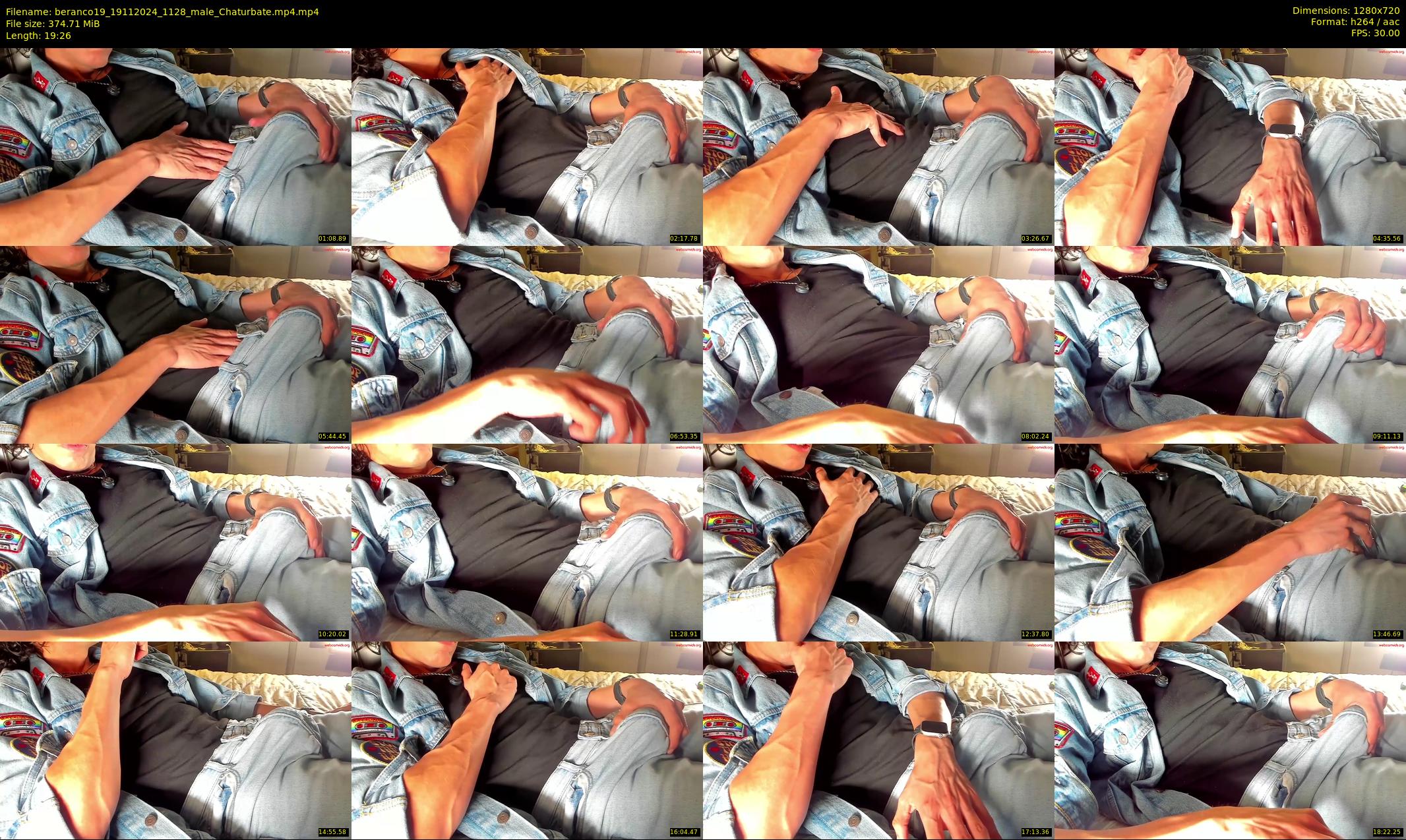 beranco19 — 20 minute Chaturbate male cam show recording, 720p, Nov 19, 2024
