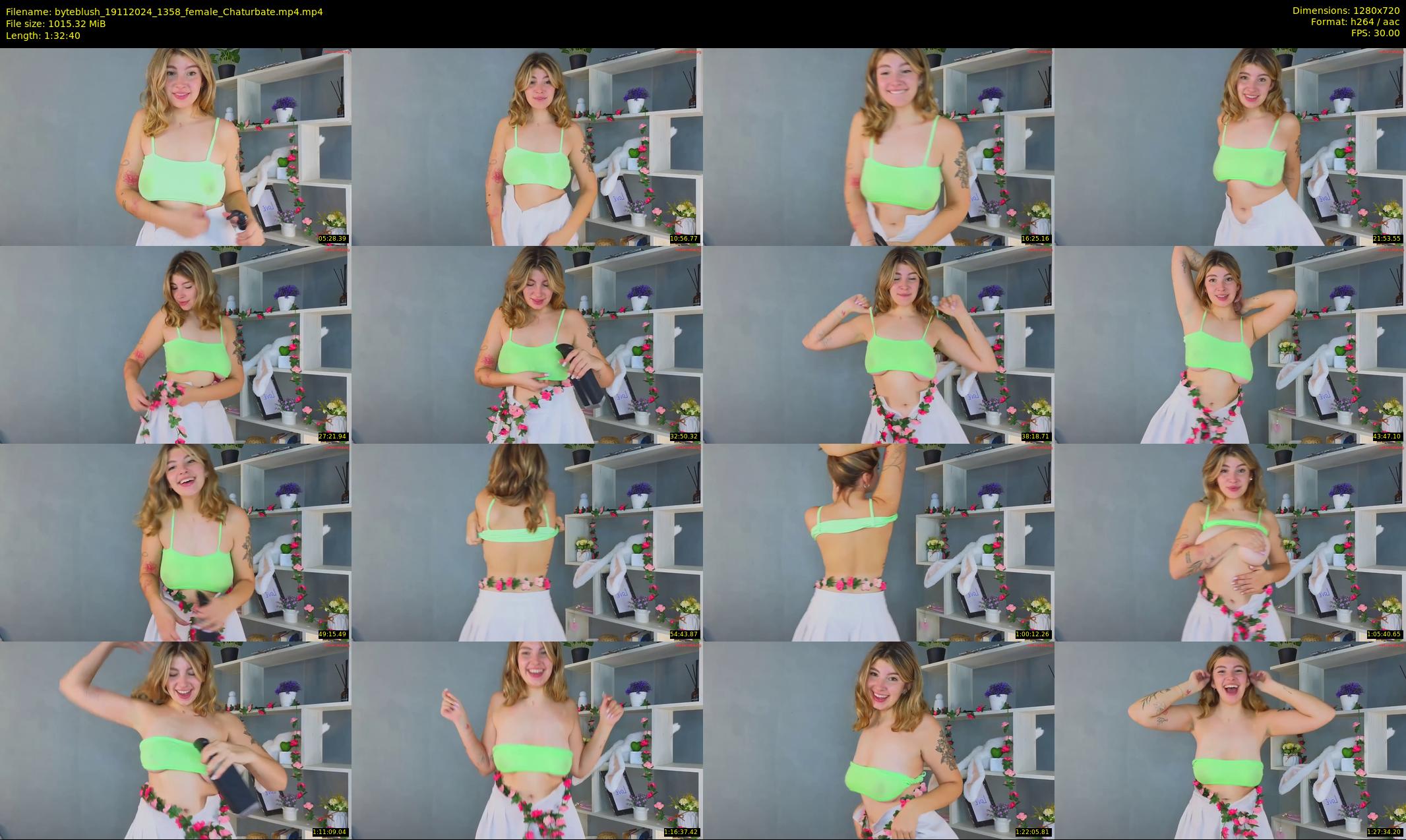 byteblush — 93 minute Chaturbate female cam show recording, 720p, Nov 19, 2024