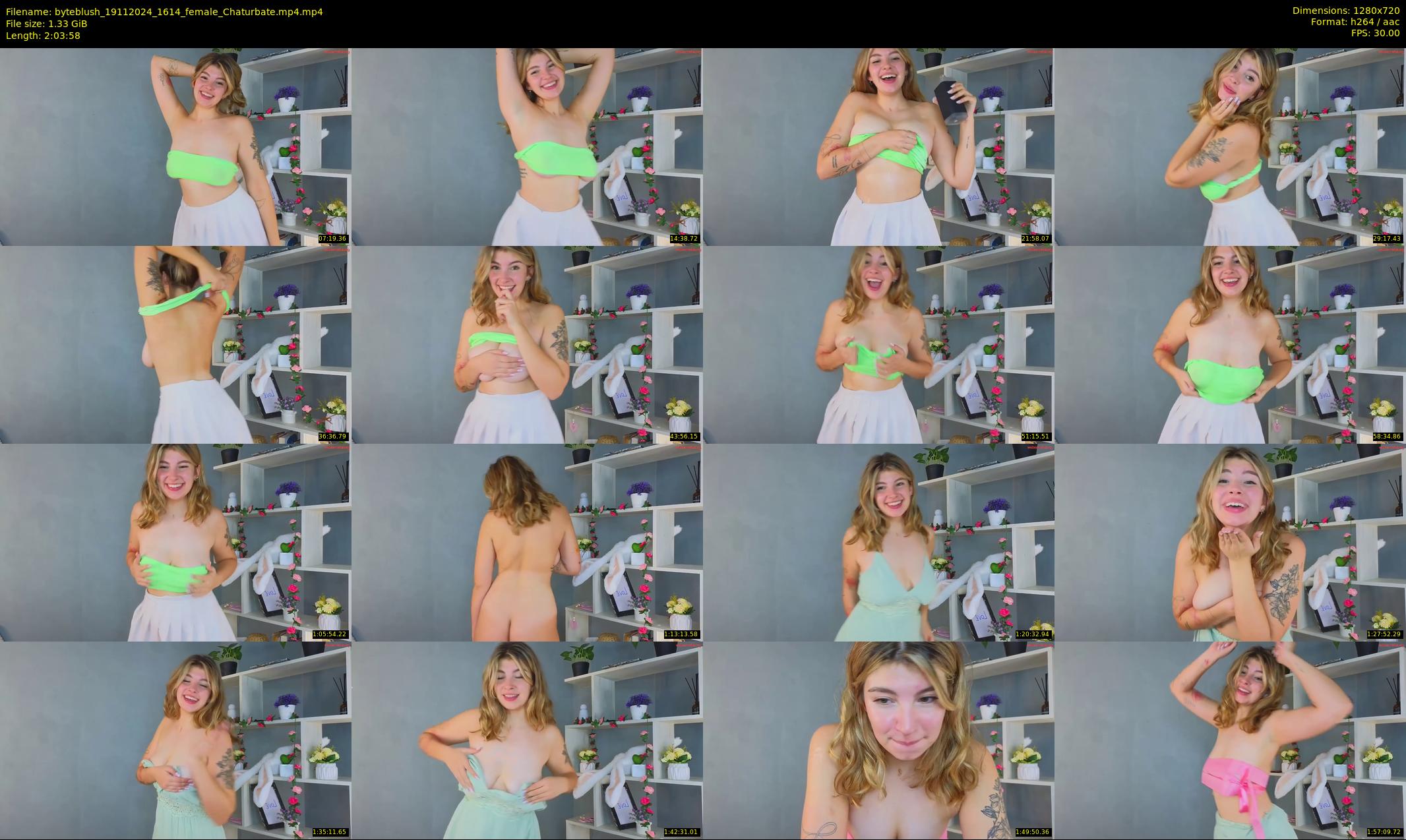 byteblush — 124 minute Chaturbate female cam show recording, 720p, Nov 19, 2024