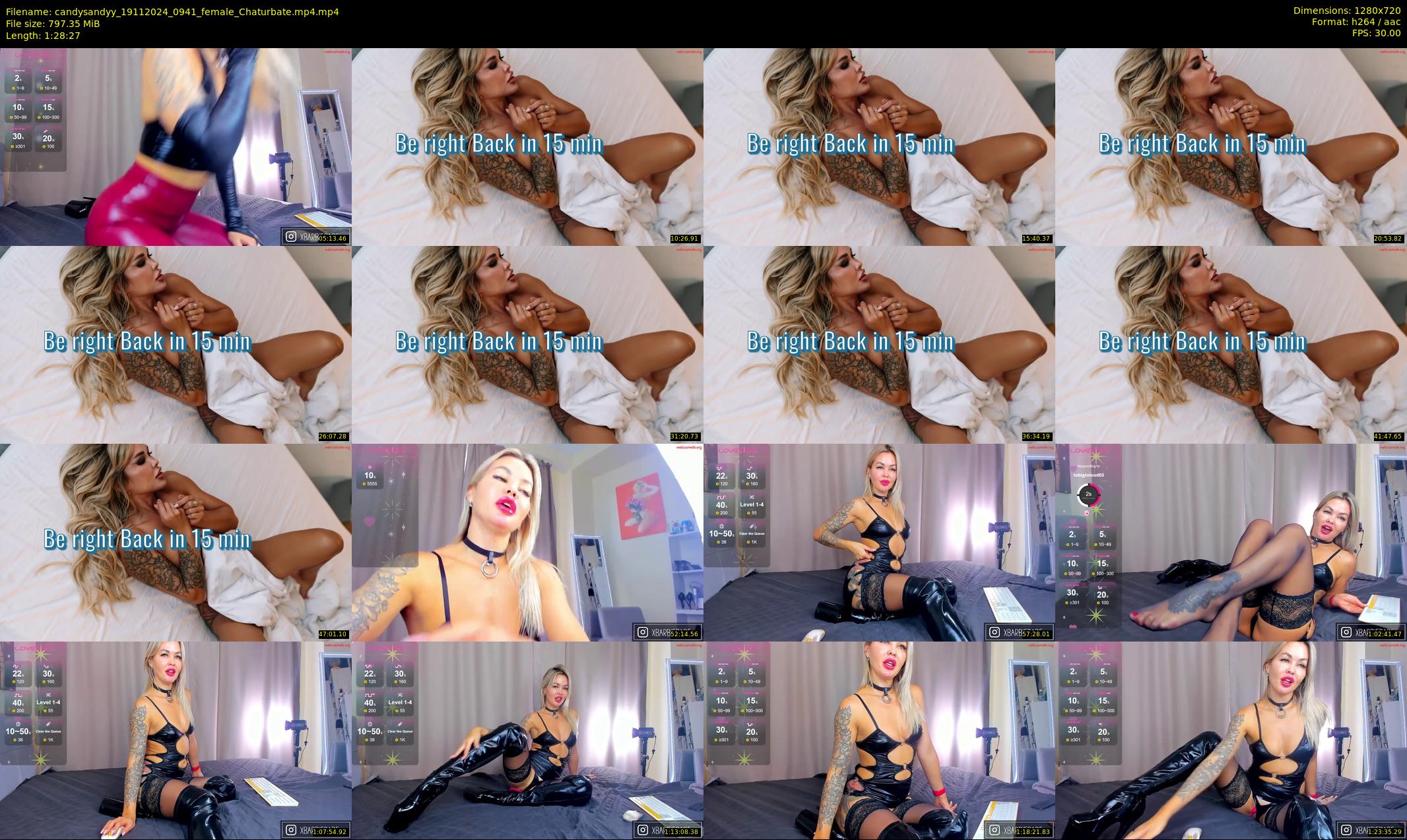 candysandyy — 89 minute Chaturbate female cam show recording, 720p, Nov 19, 2024