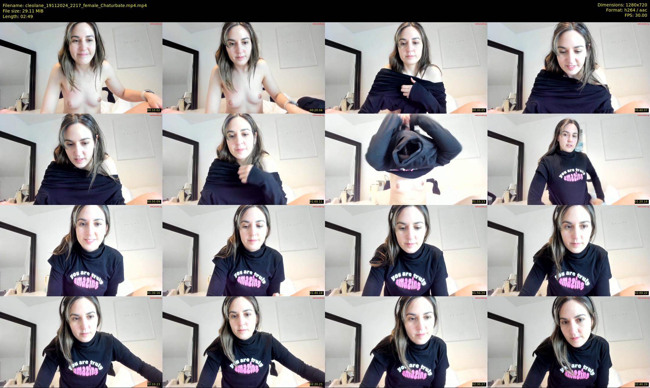 cleolane — 3 minute Chaturbate female cam show recording, 720p, Nov 19, 2024