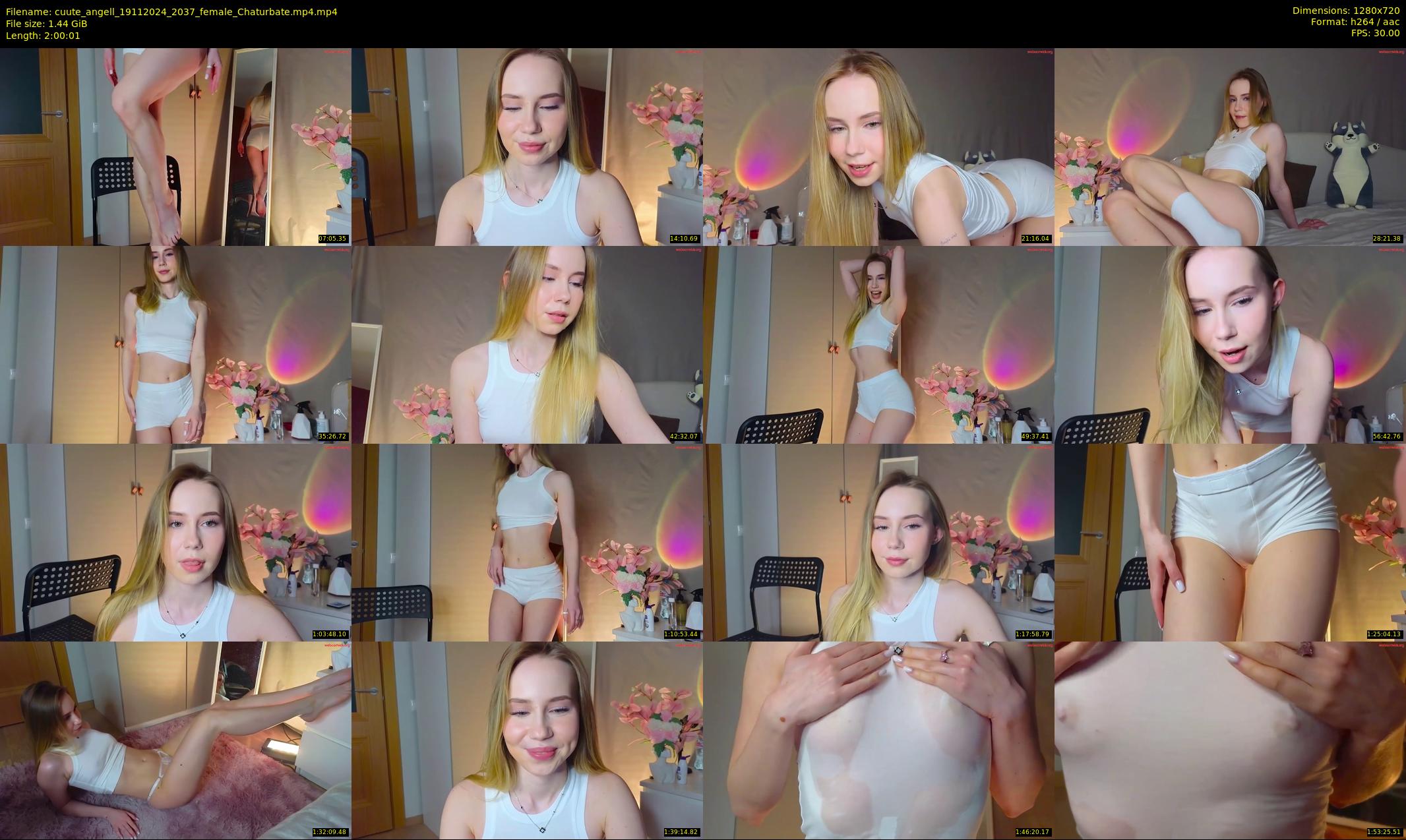 cuute_angell — 121 minute Chaturbate female cam show recording, 720p, Nov 19, 2024
