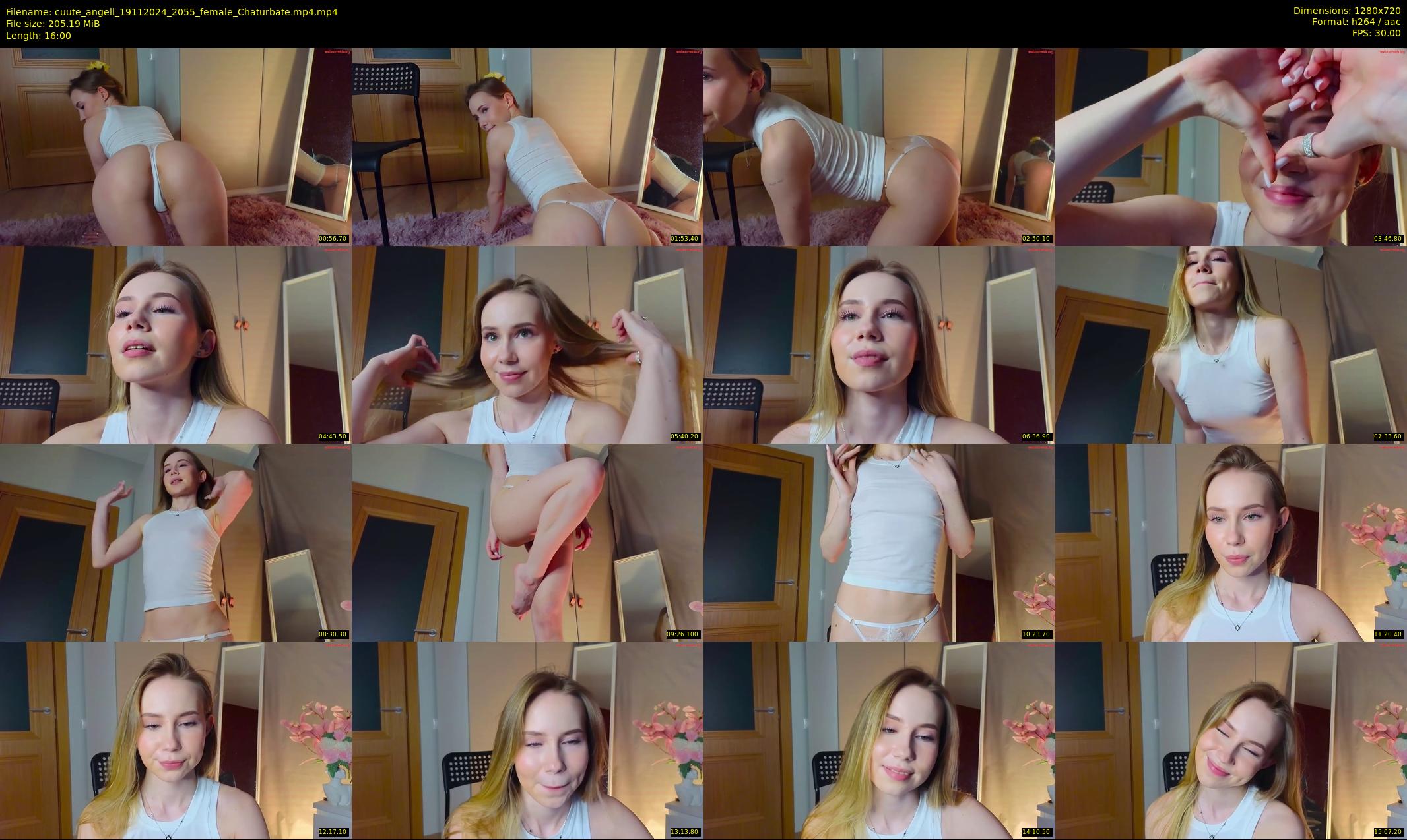 cuute_angell — 16 minute Chaturbate female cam show recording, 720p, Nov 19, 2024