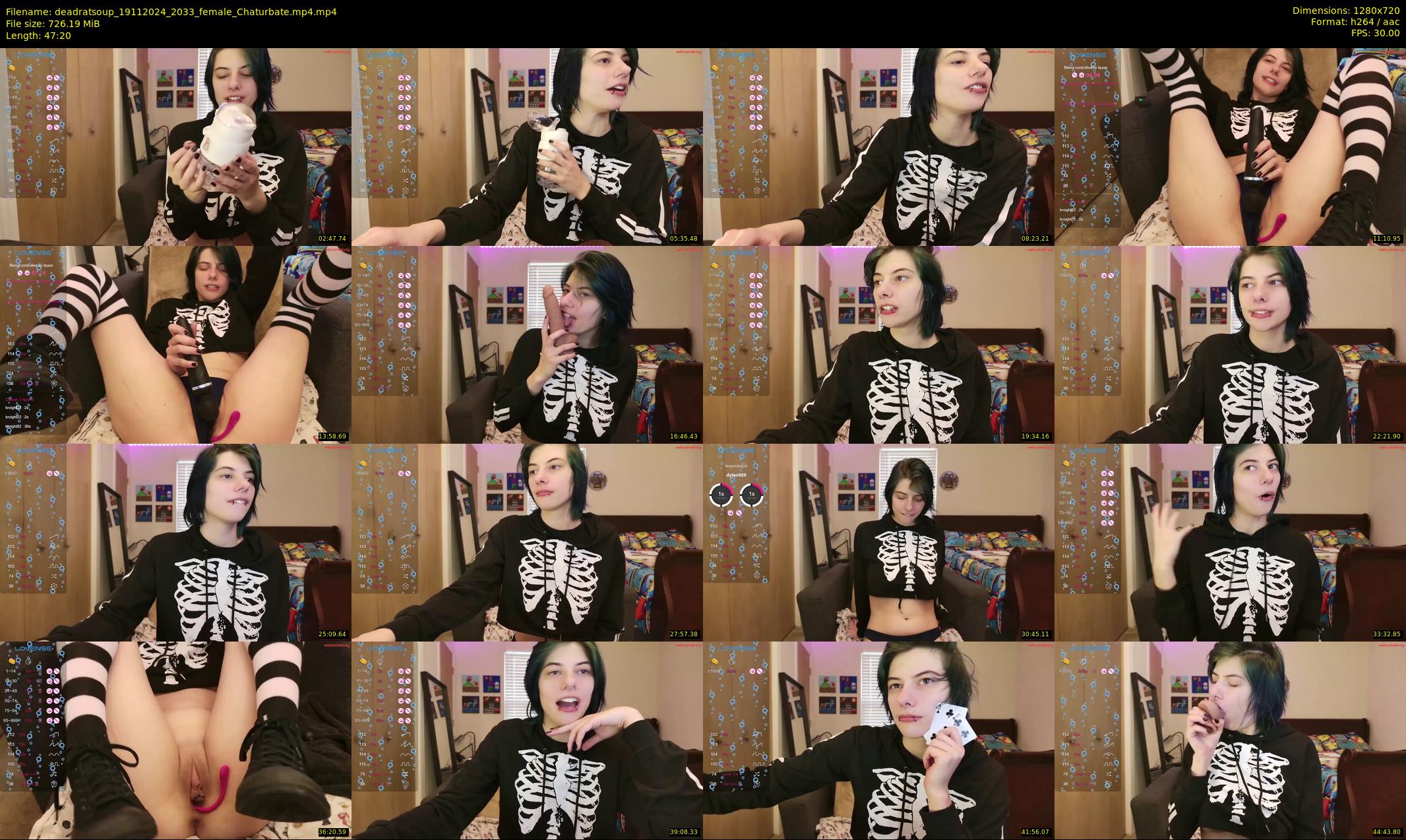 deadratsoup — 48 minute Chaturbate female cam show recording, 720p, Nov 19, 2024