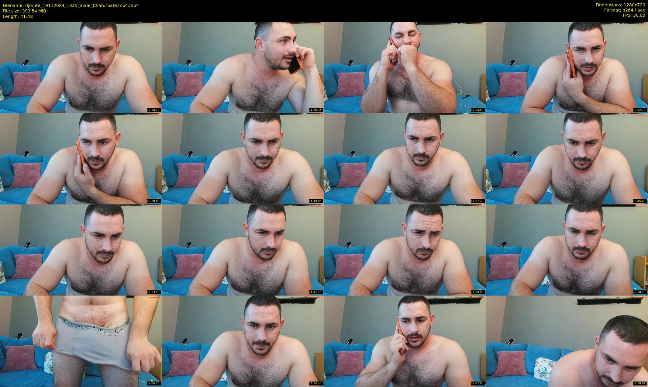 djmute — 42 minute Chaturbate male cam show recording, 720p, Nov 19, 2024