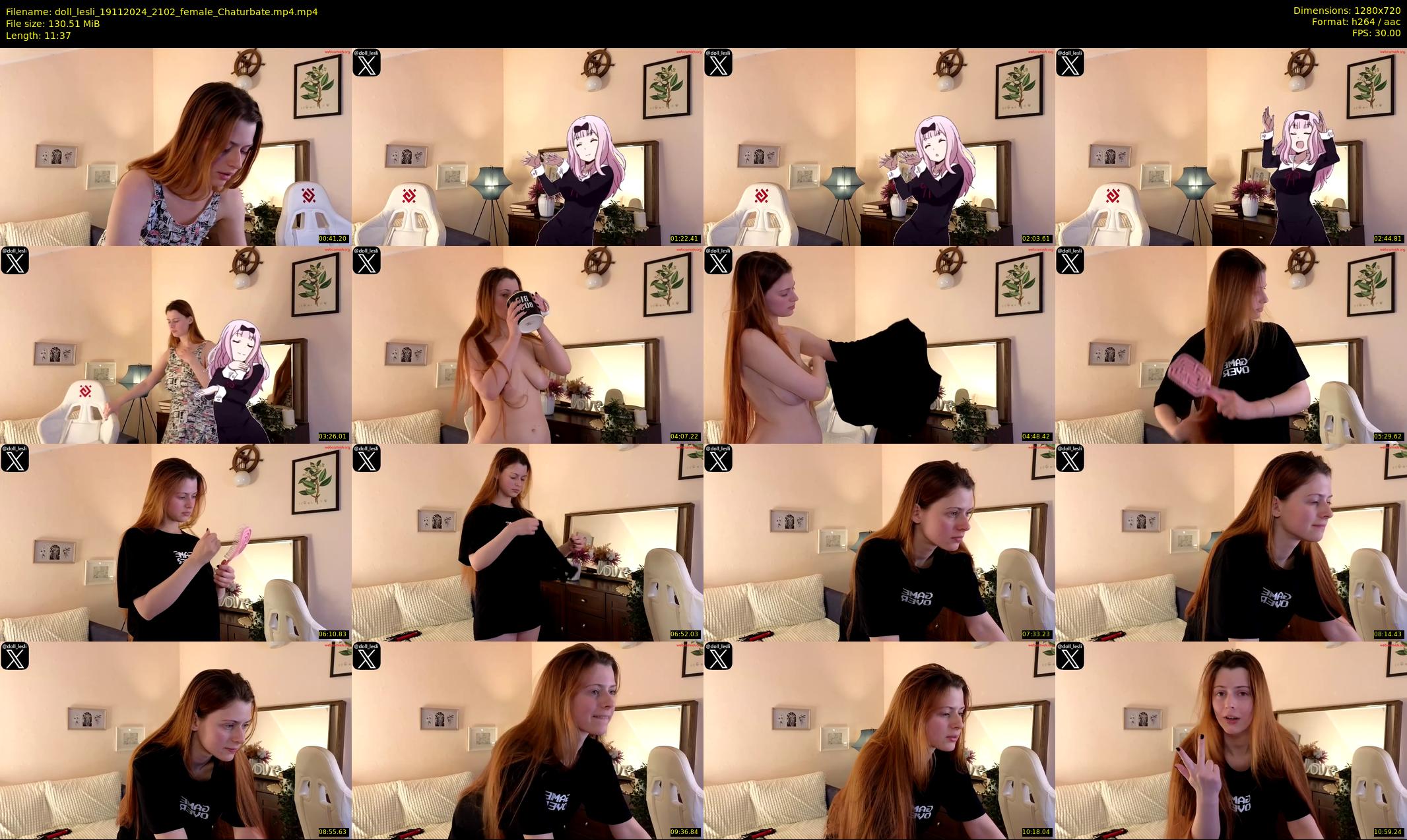 doll_lesli — 12 minute Chaturbate female cam show recording, 720p, Nov 19, 2024