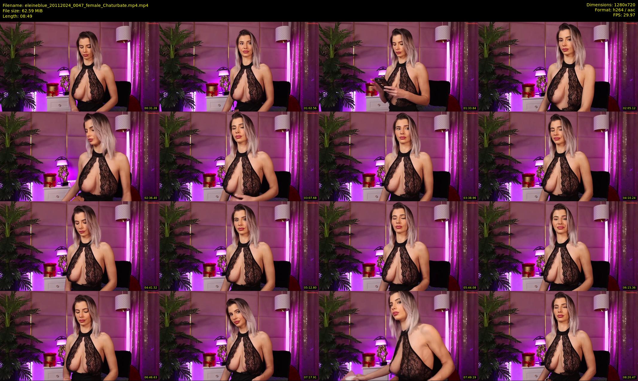eleineblue — 9 minute Chaturbate female cam show recording, 720p, Nov 20, 2024