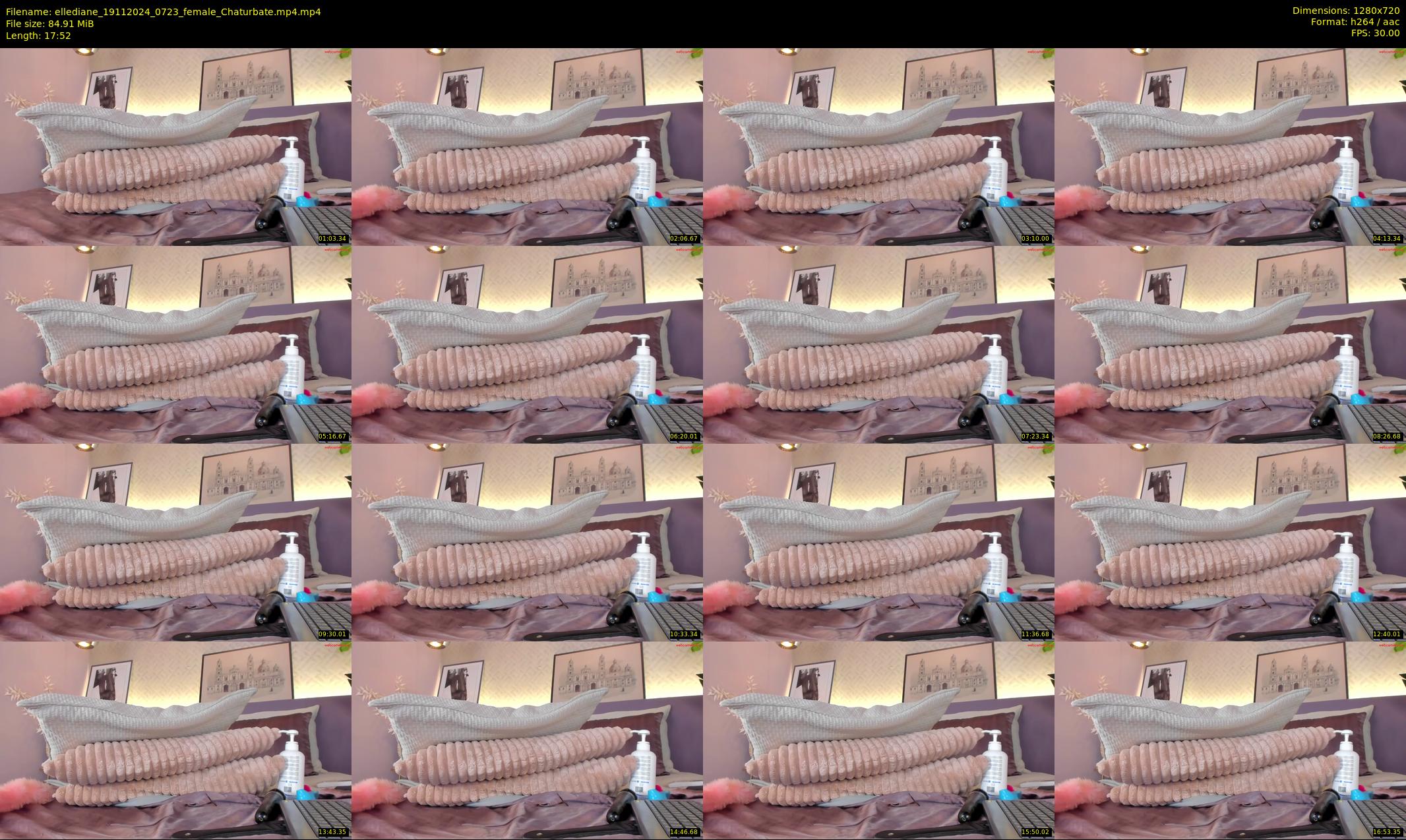 ellediane — 18 minute Chaturbate female cam show recording, 720p, Nov 19, 2024