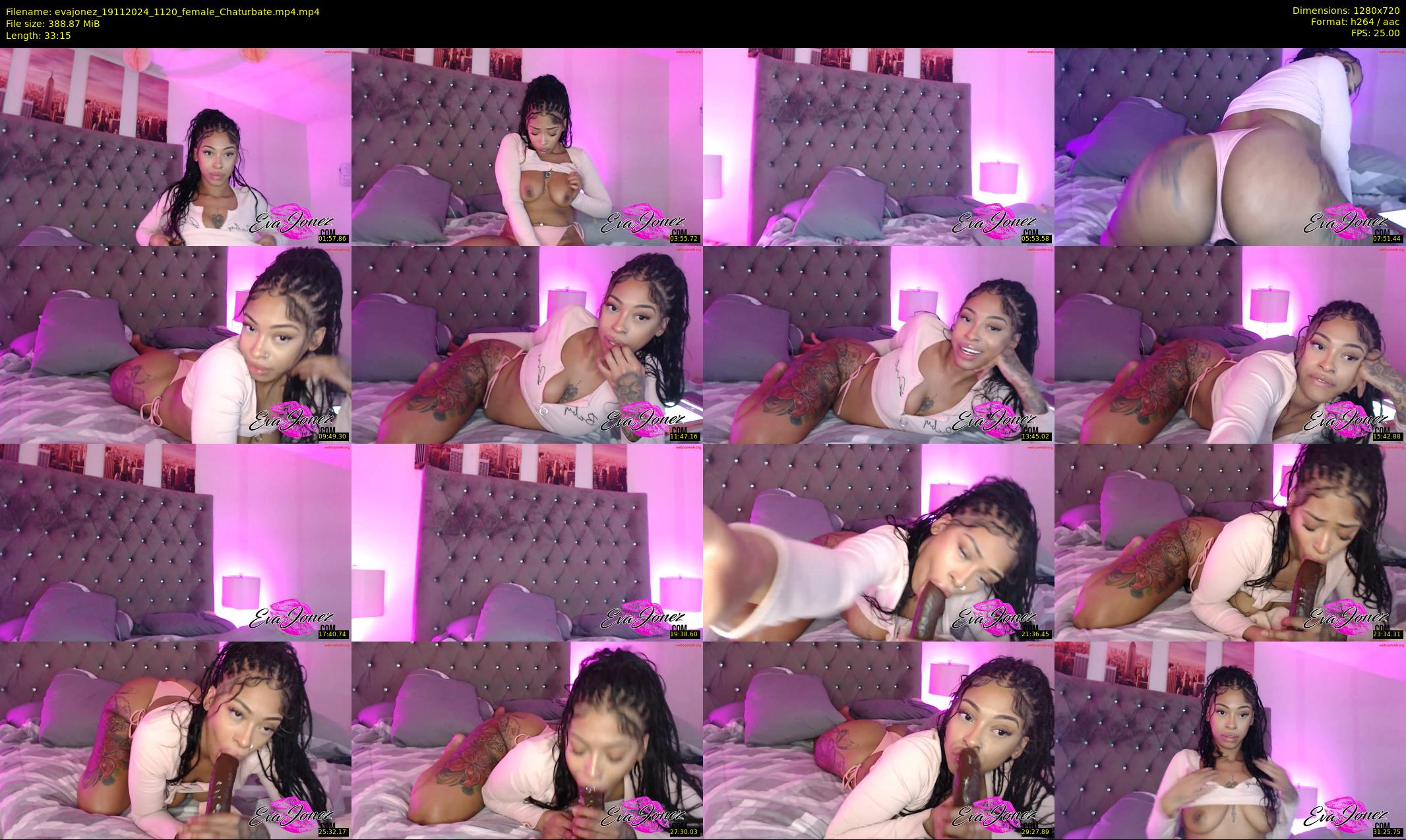 evajonez — 34 minute Chaturbate female cam show recording, 720p, Nov 19, 2024