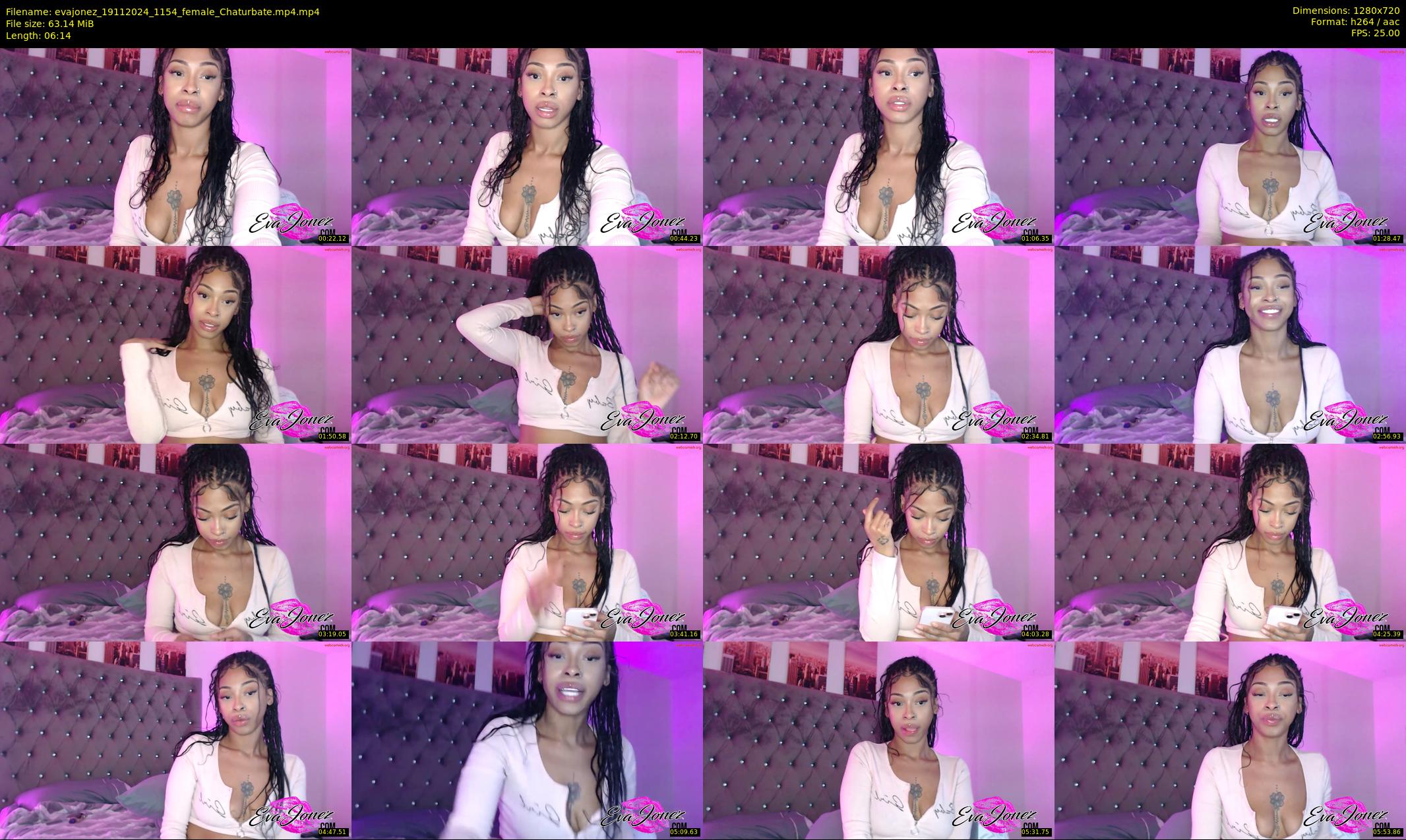 evajonez — 7 minute Chaturbate female cam show recording, 720p, Nov 19, 2024