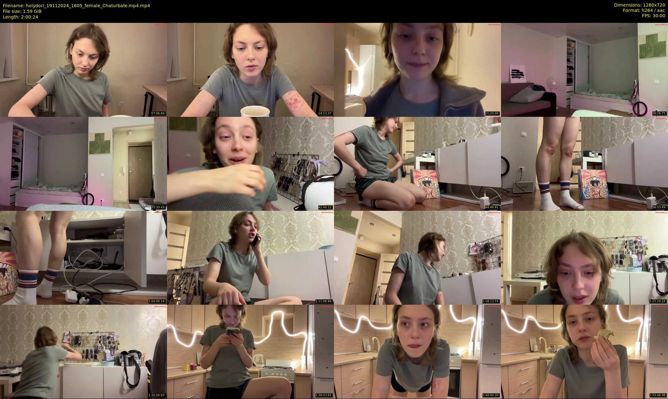 holydori — 121 minute Chaturbate female cam show recording, 720p, Nov 19, 2024