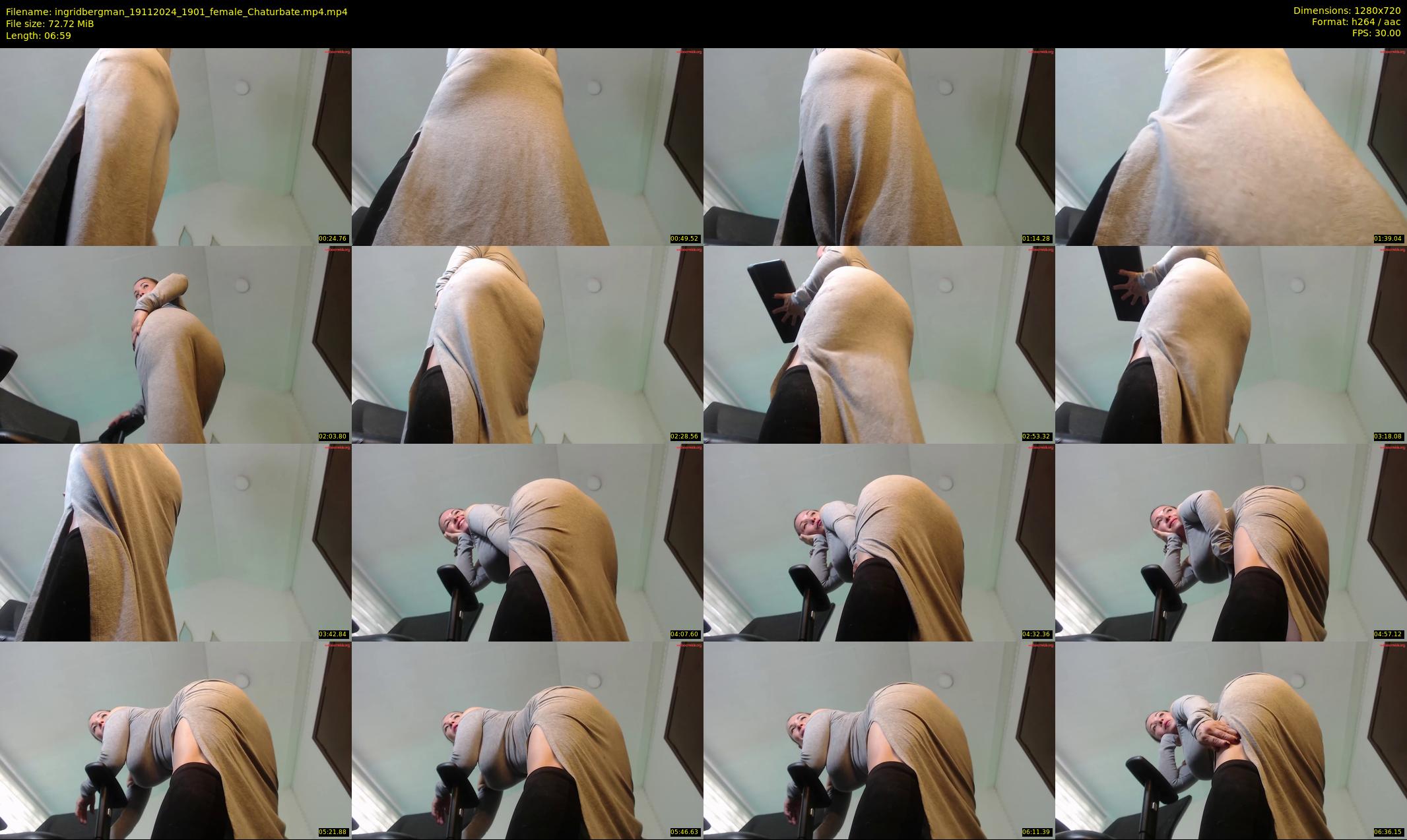 ingridbergman — 7 minute Chaturbate female cam show recording, 720p, Nov 19, 2024