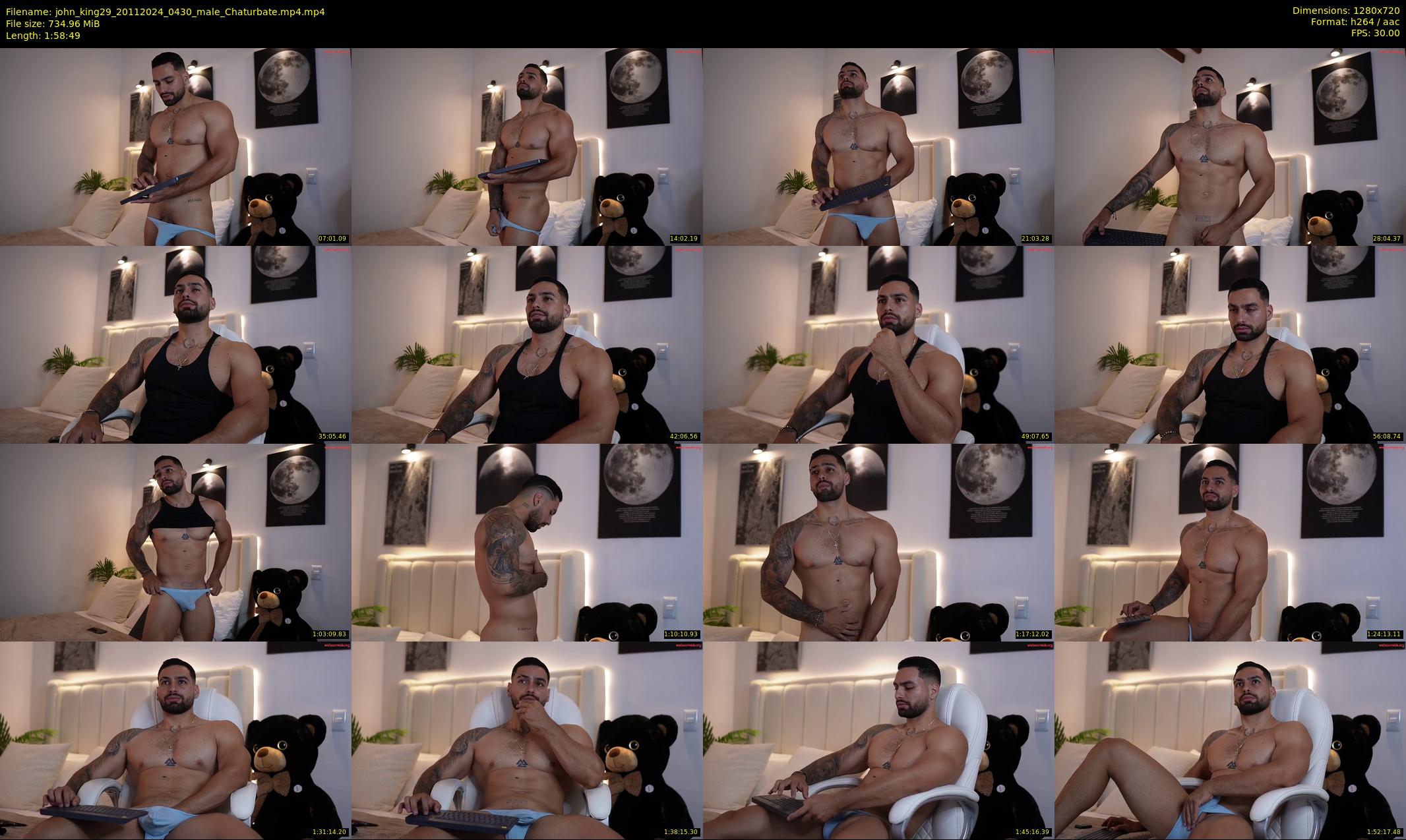 john_king29 — 119 minute Chaturbate male cam show recording, 720p, Nov 20, 2024
