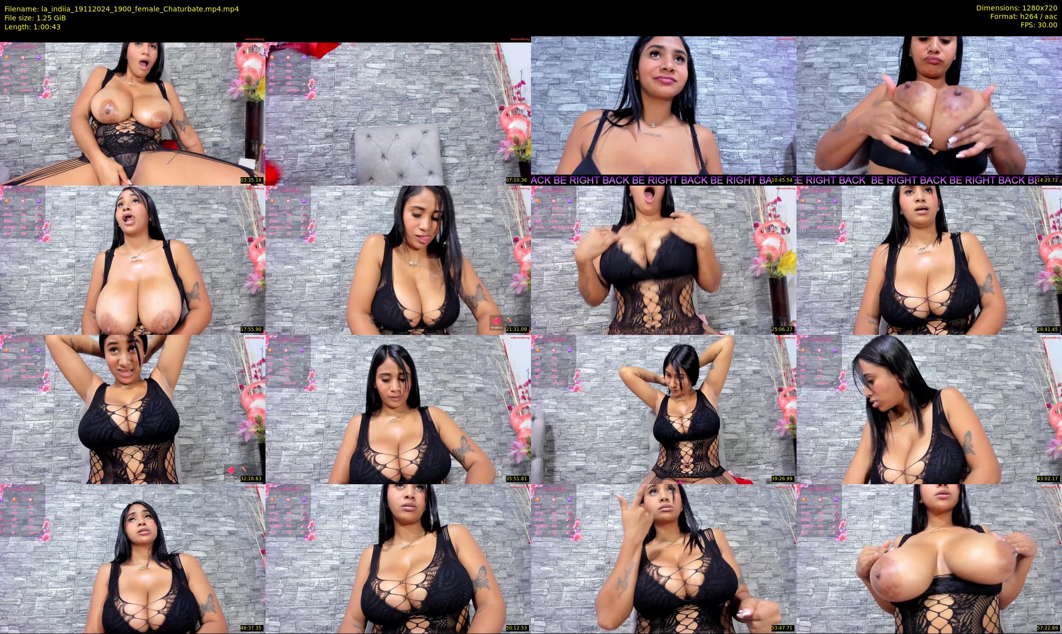 la_indiia — 61 minute Chaturbate female cam show recording, 720p, Nov 19, 2024