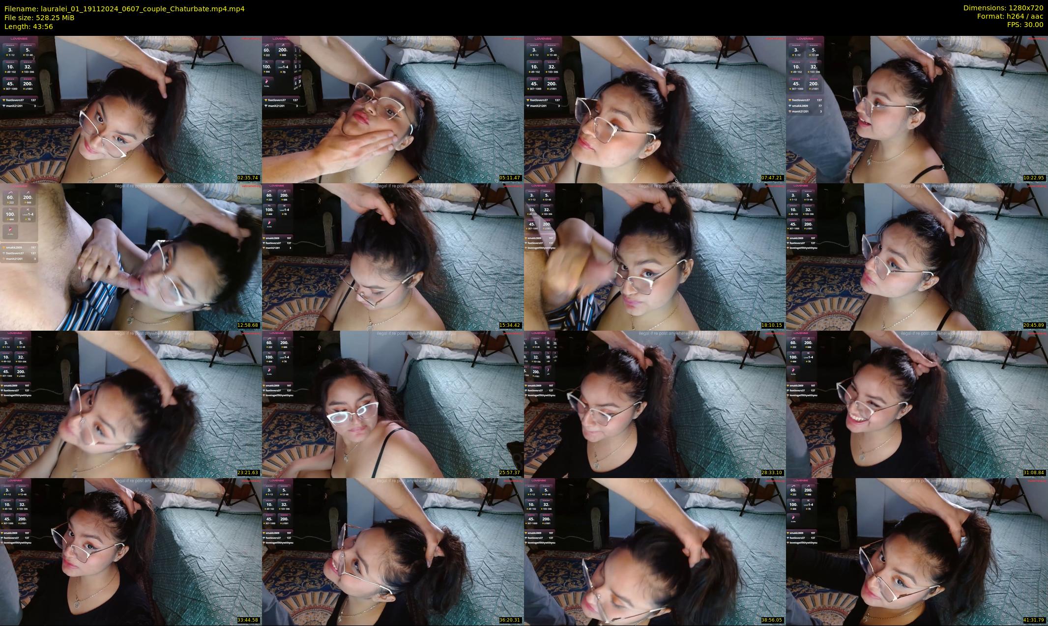 lauralei_01 — 44 minute Chaturbate couple cam show recording, 720p, Nov 19, 2024