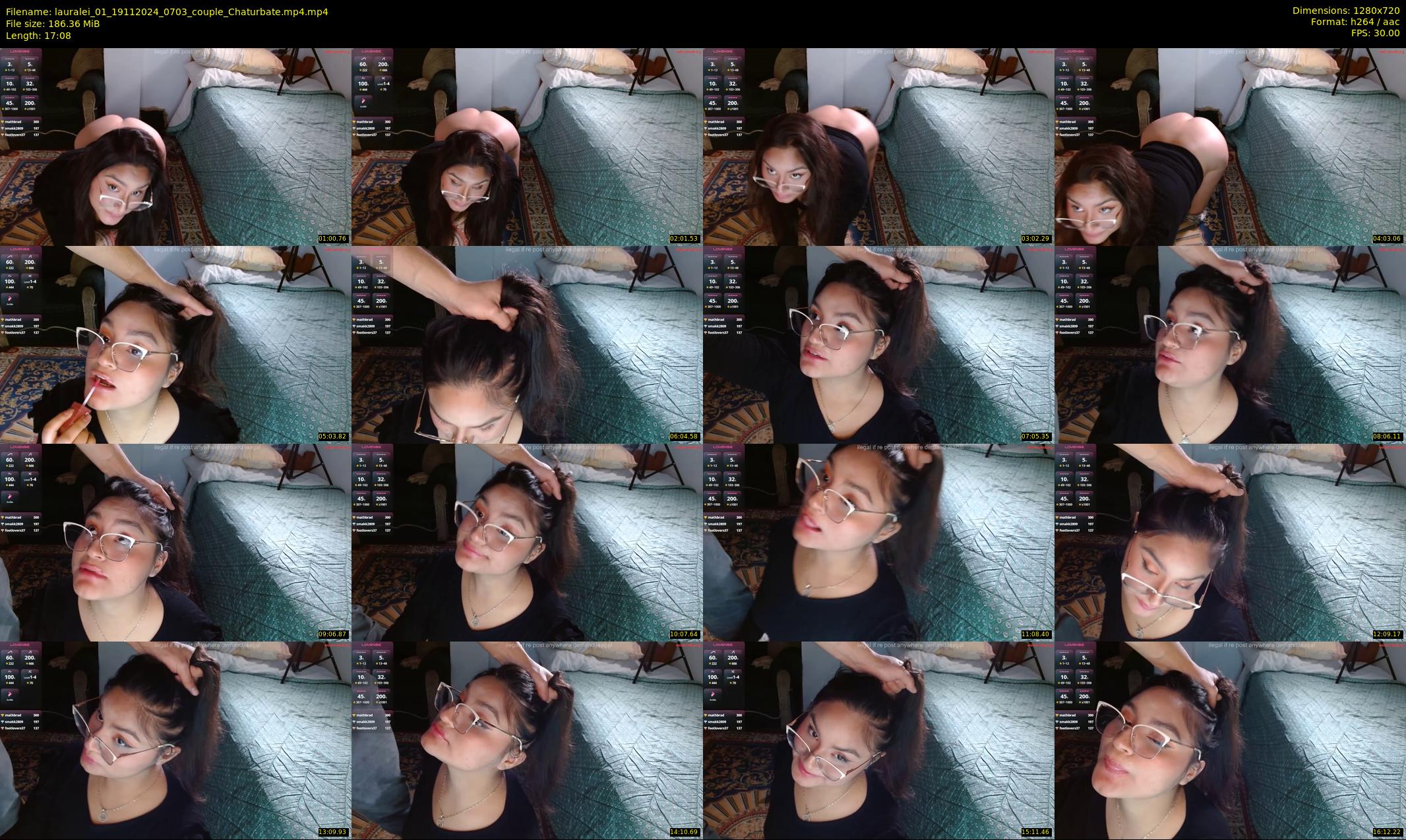 lauralei_01 — 18 minute Chaturbate couple cam show recording, 720p, Nov 19, 2024