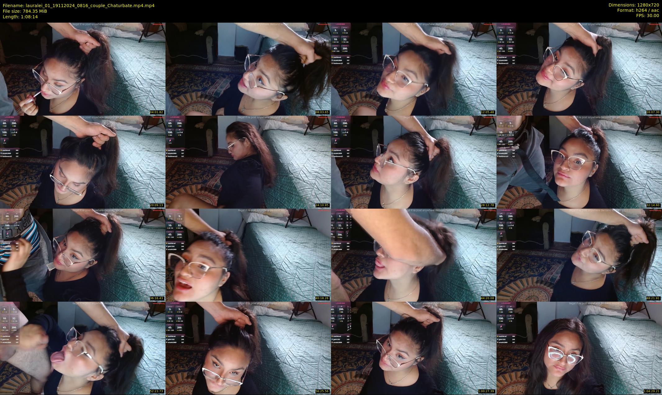 lauralei_01 — 69 minute Chaturbate couple cam show recording, 720p, Nov 19, 2024