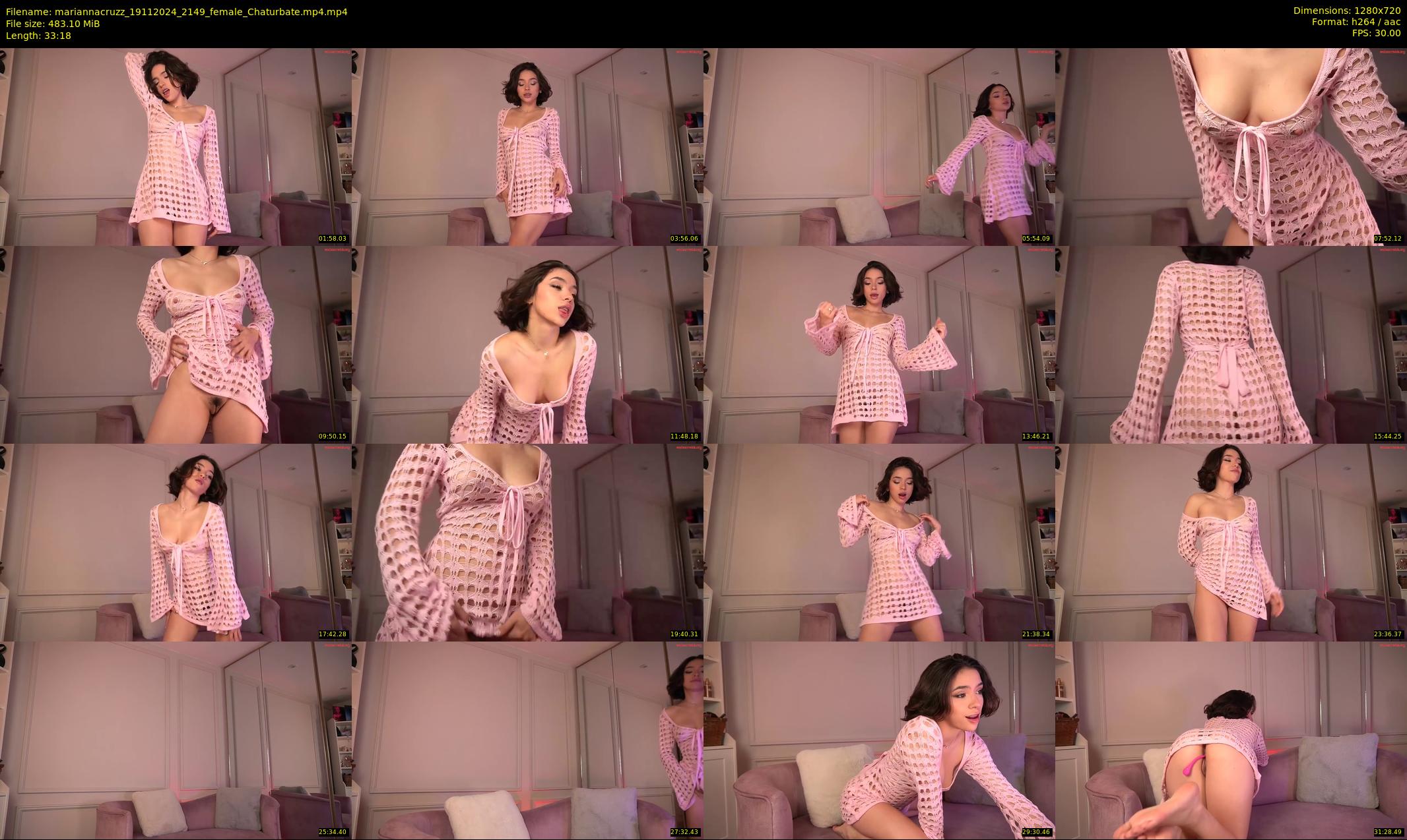 mariannacruzz — 34 minute Chaturbate female cam show recording, 720p, Nov 19, 2024