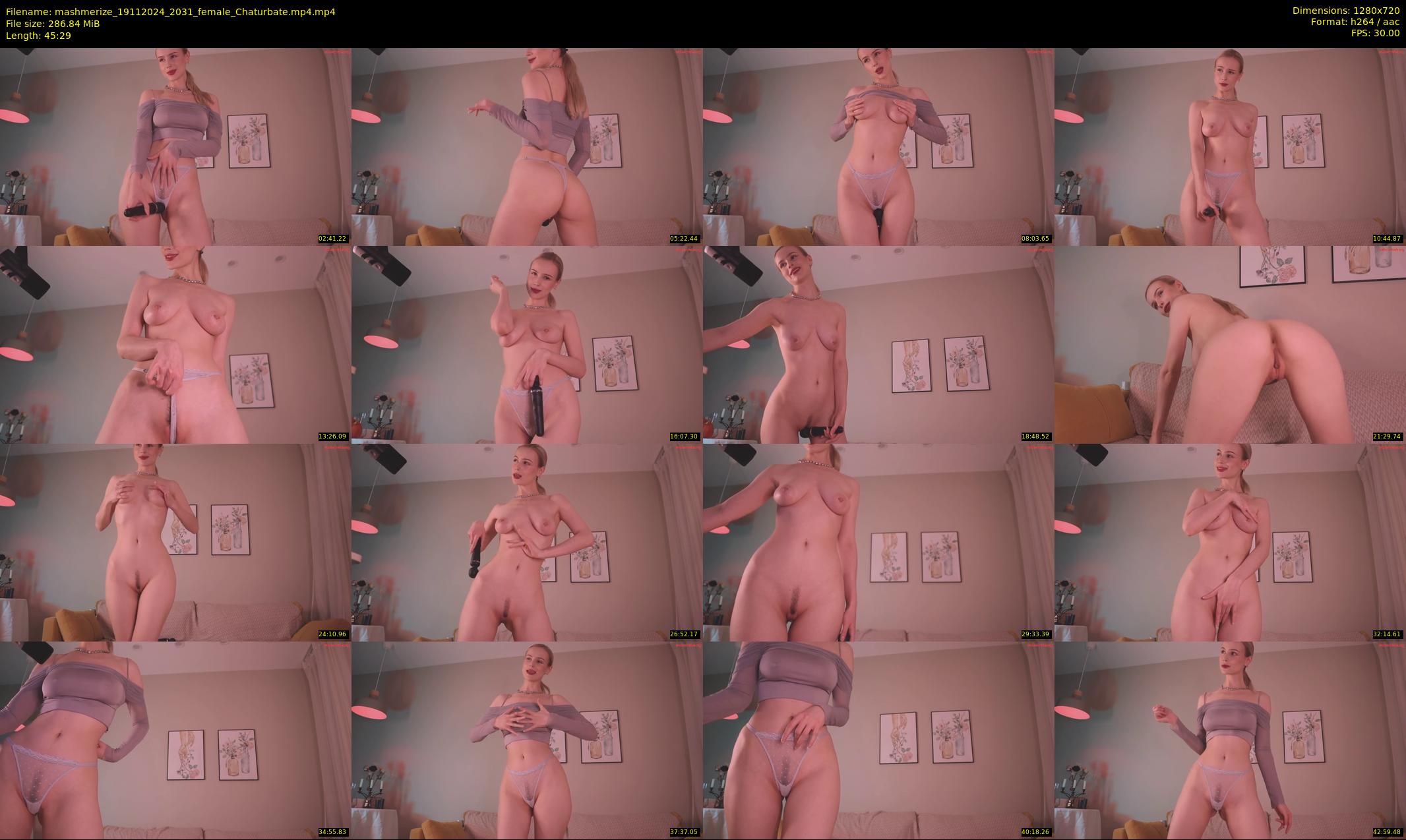 mashmerize — 46 minute Chaturbate female cam show recording, 720p, Nov 19, 2024
