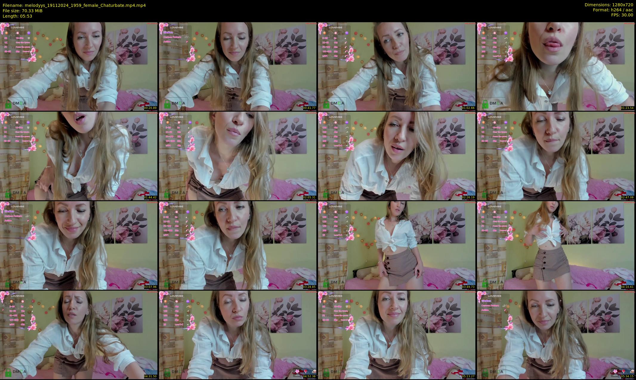 melodyys — 6 minute Chaturbate female cam show recording, 720p, Nov 19, 2024