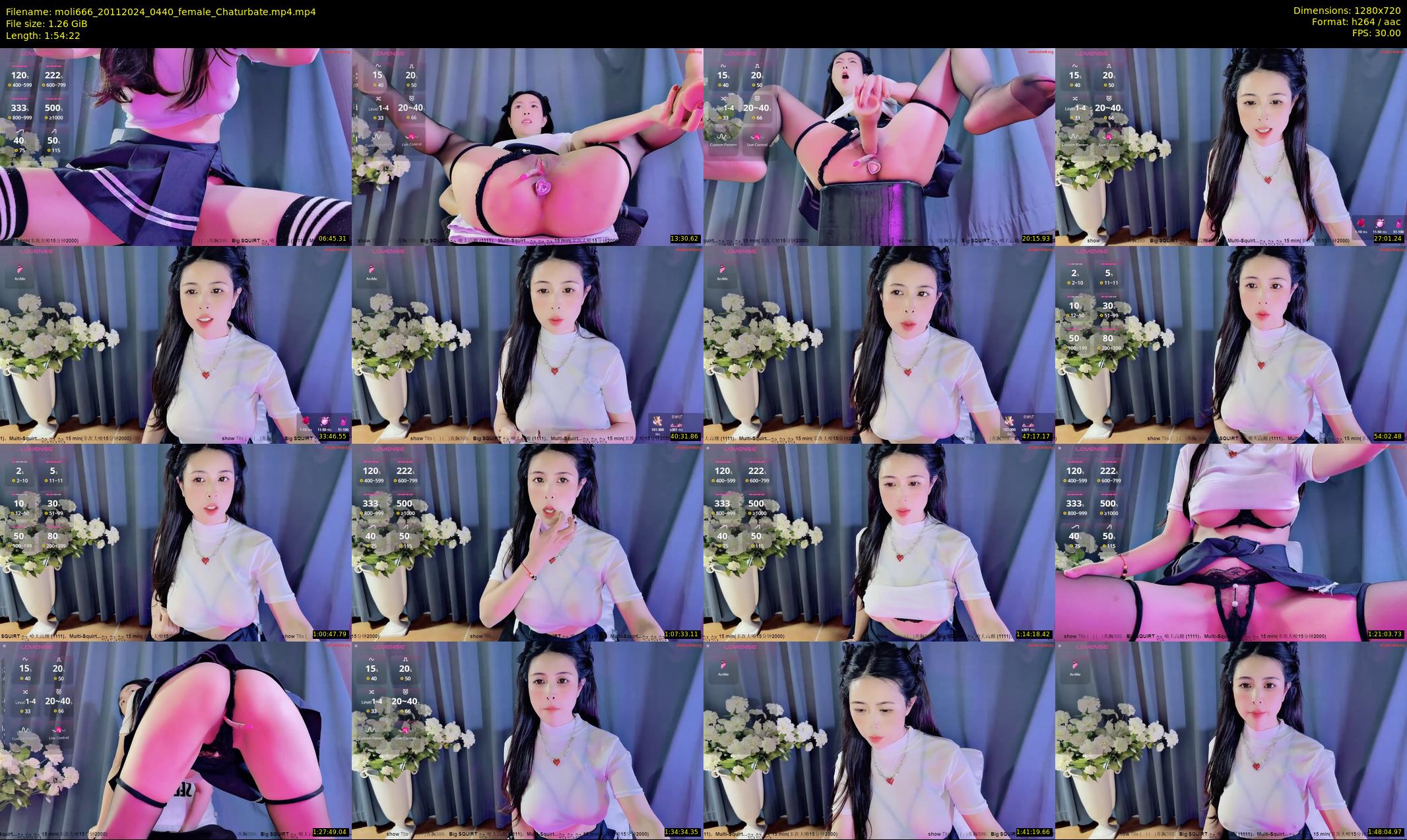 moli666 — 115 minute Chaturbate female cam show recording, 720p, Nov 20, 2024
