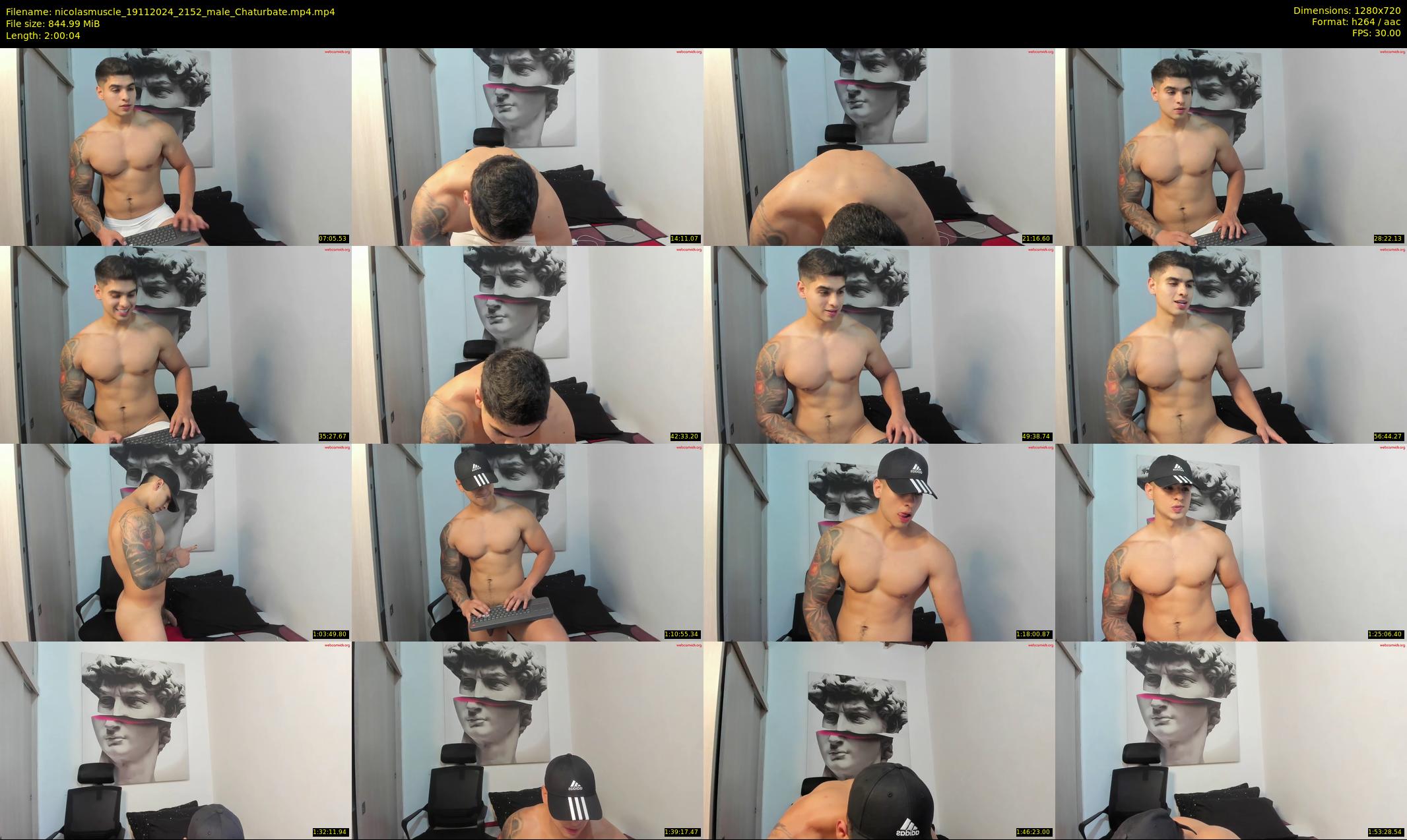 nicolasmuscle — 121 minute Chaturbate male cam show recording, 720p, Nov 19, 2024