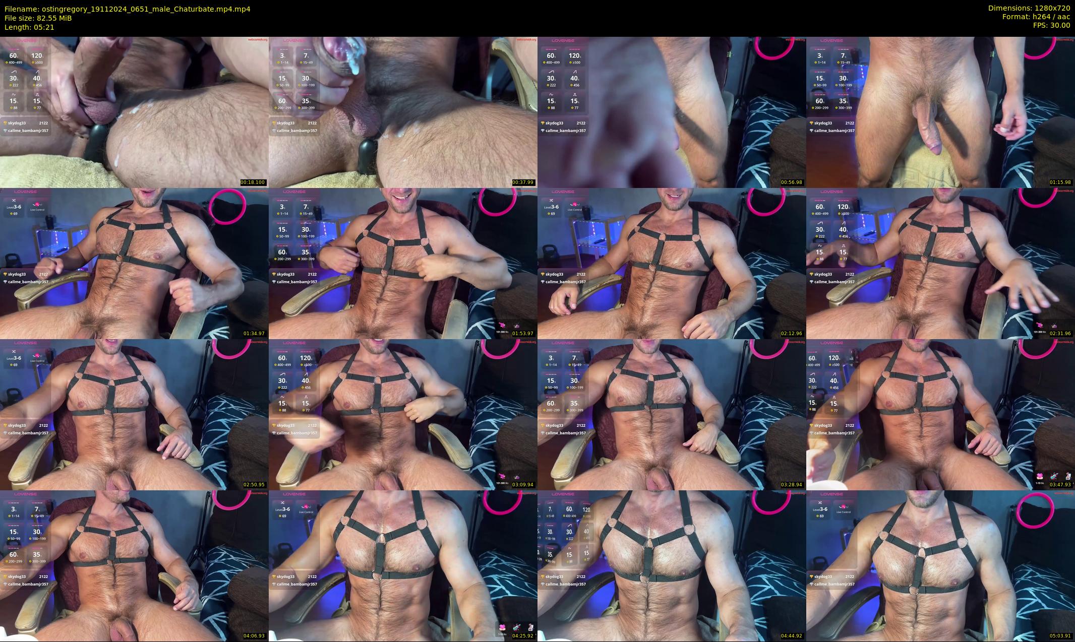 ostingregory — 6 minute Chaturbate male cam show recording, 720p, Nov 19, 2024
