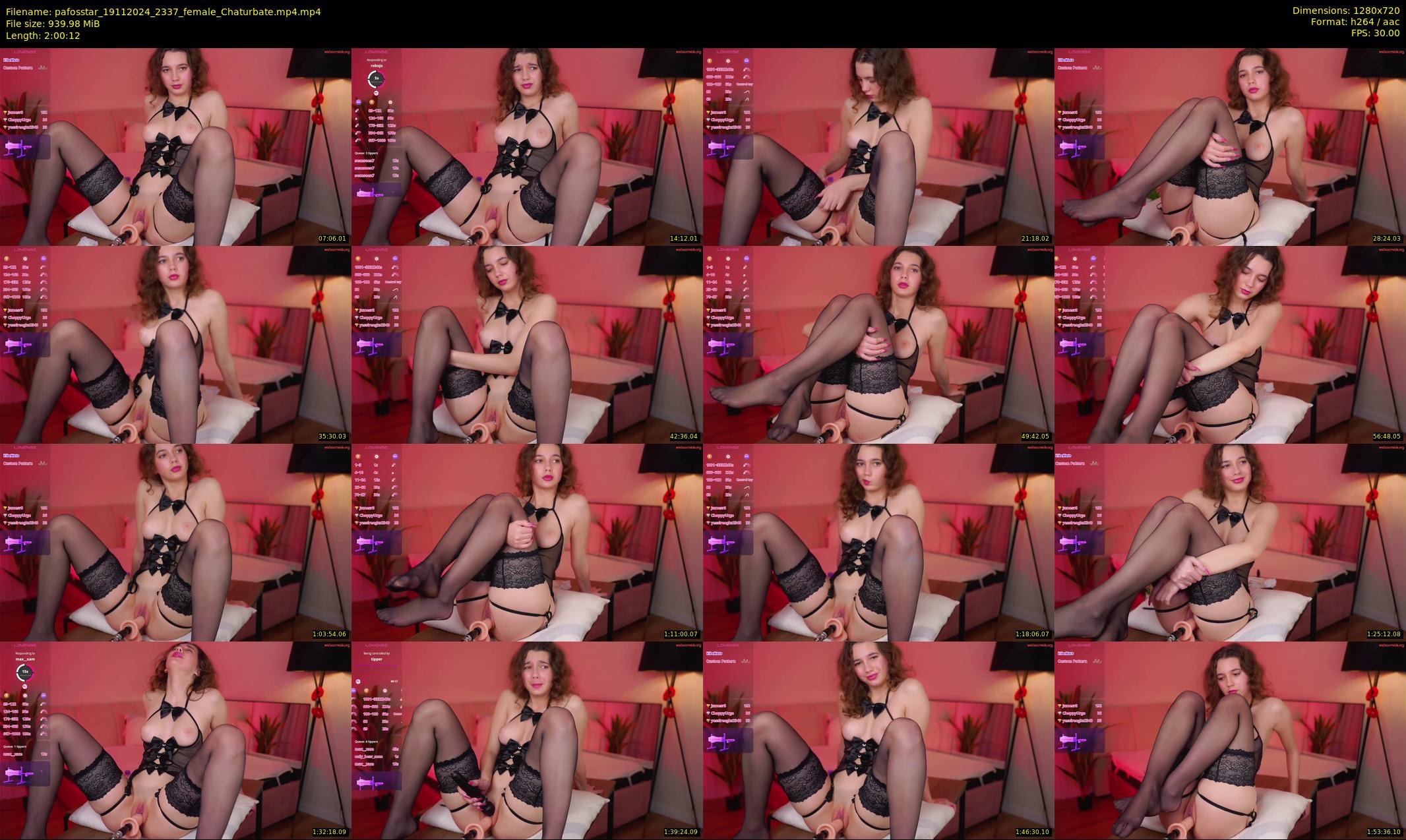 pafosstar — 121 minute Chaturbate female cam show recording, 720p, Nov 19, 2024