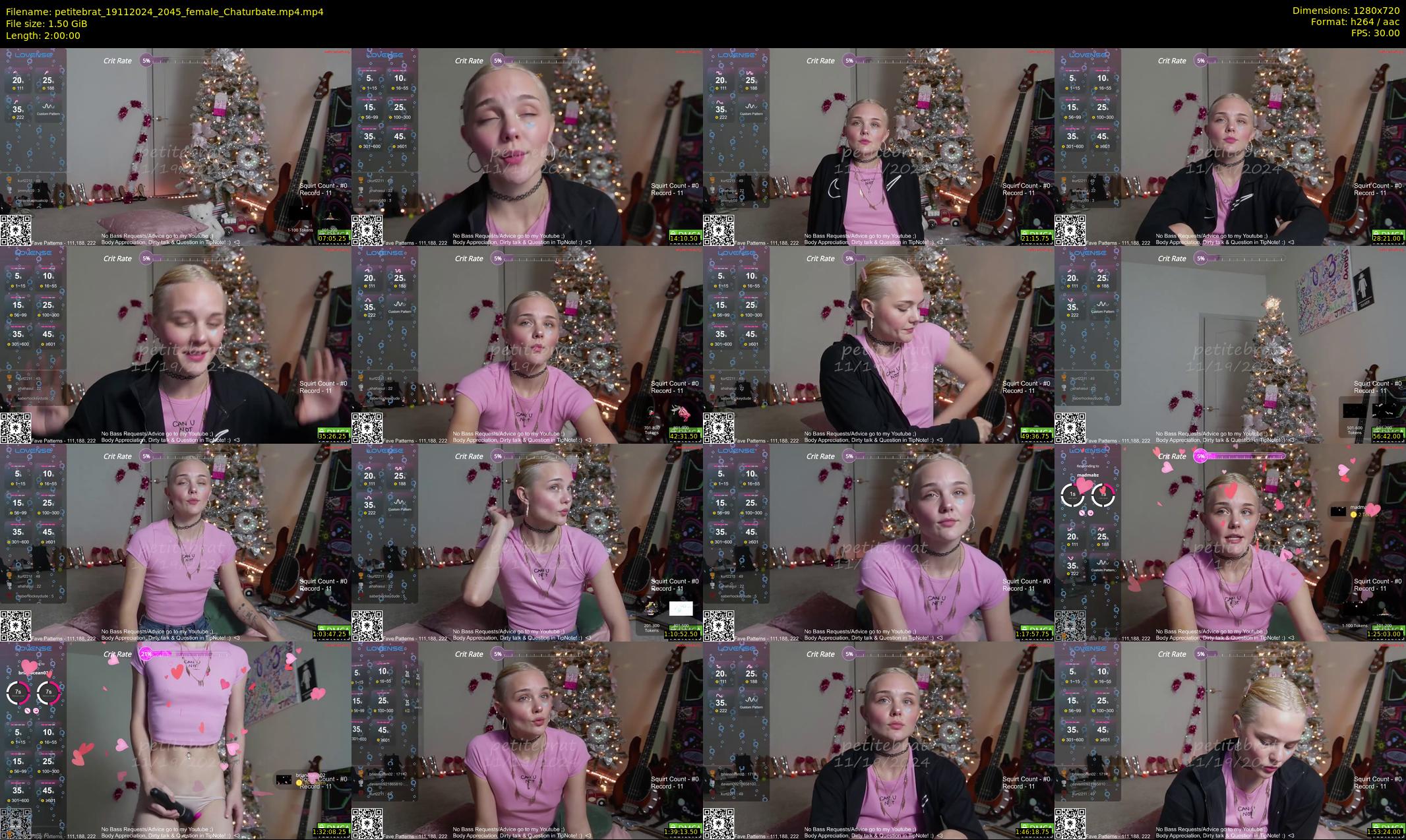 petitebrat — 120 minute Chaturbate female cam show recording, 720p, Nov 19, 2024