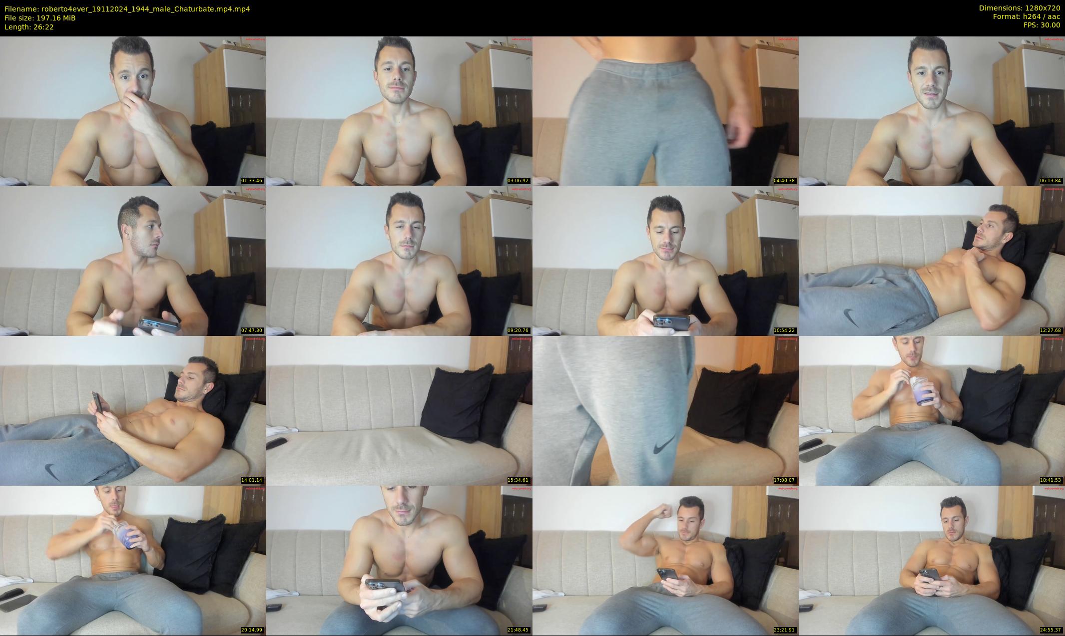 roberto4ever — 27 minute Chaturbate male cam show recording, 720p, Nov 19, 2024