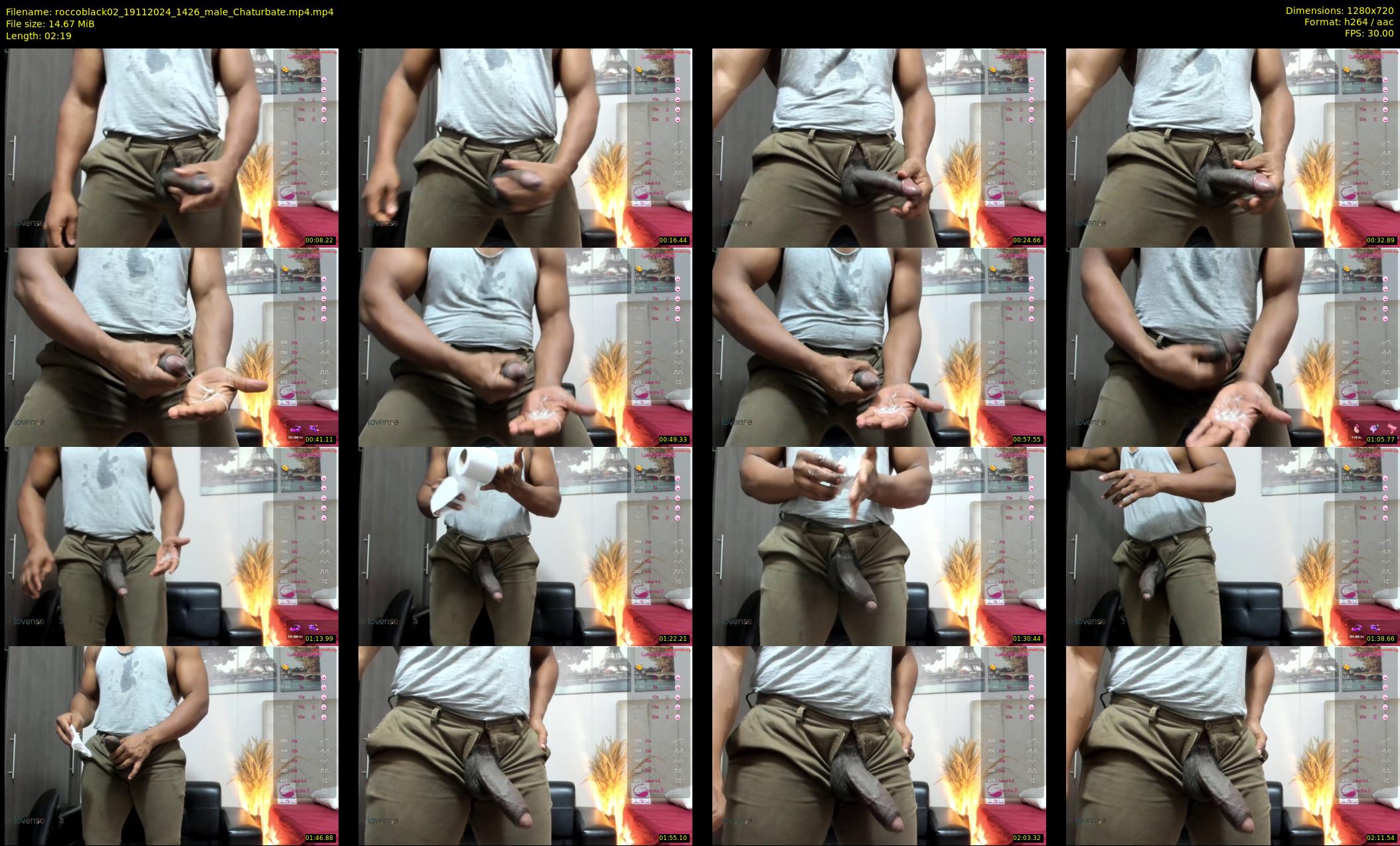roccoblack02 — 3 minute Chaturbate male cam show recording, 720p, Nov 19, 2024