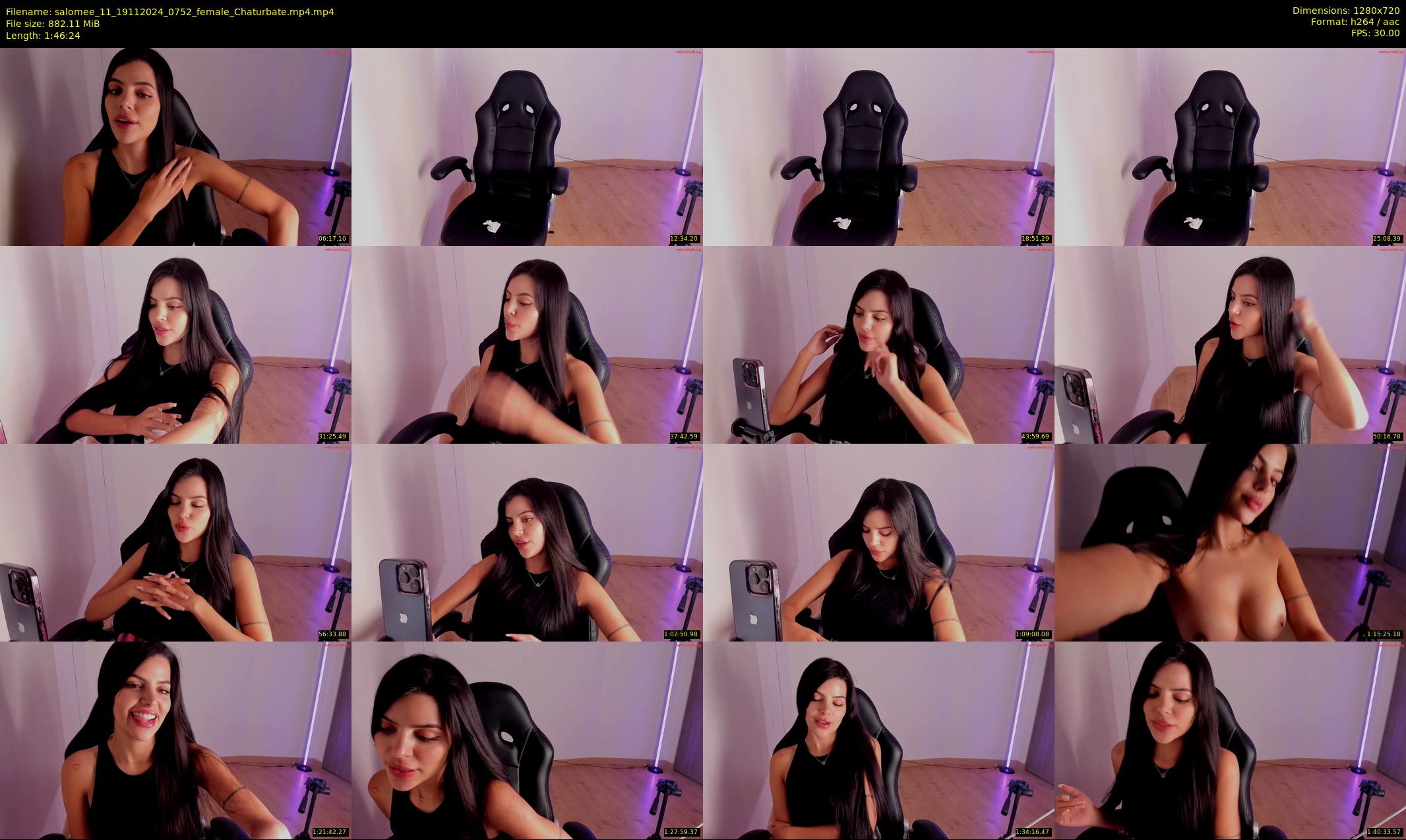 salomee_11 — 107 minute Chaturbate female cam show recording, 720p, Nov 19, 2024