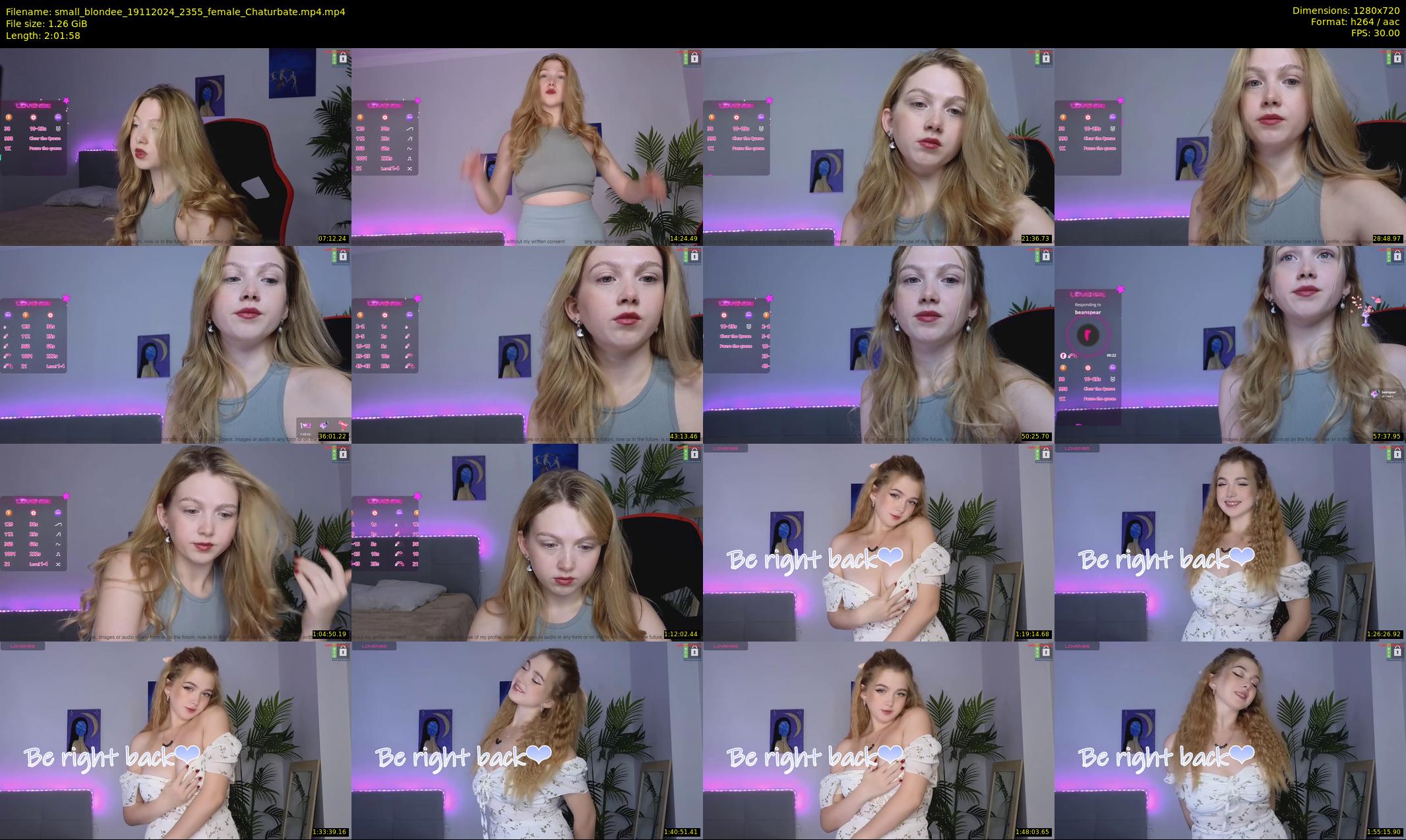 small_blondee — 122 minute Chaturbate female cam show recording, 720p, Nov 19, 2024