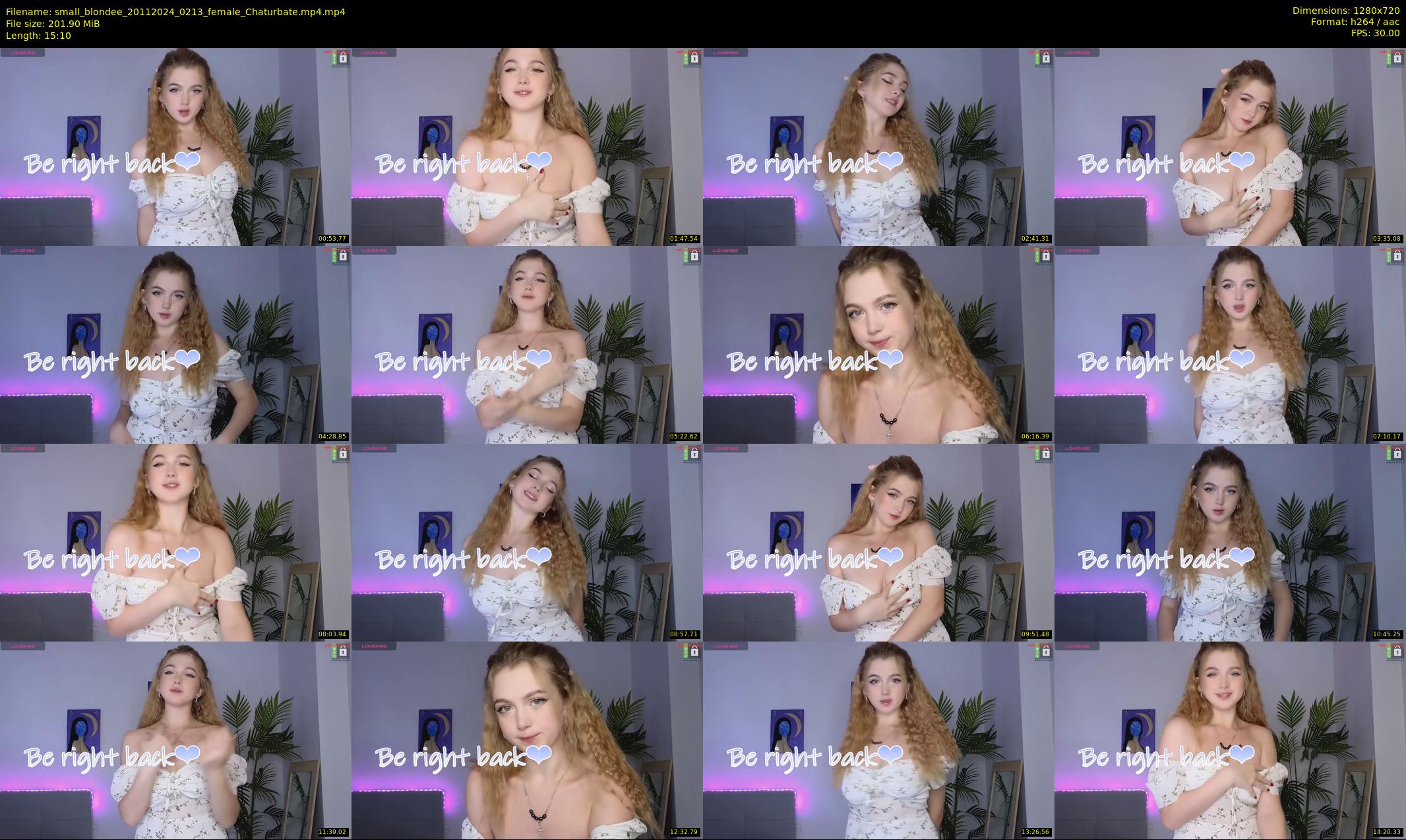 small_blondee — 16 minute Chaturbate female cam show recording, 720p, Nov 20, 2024