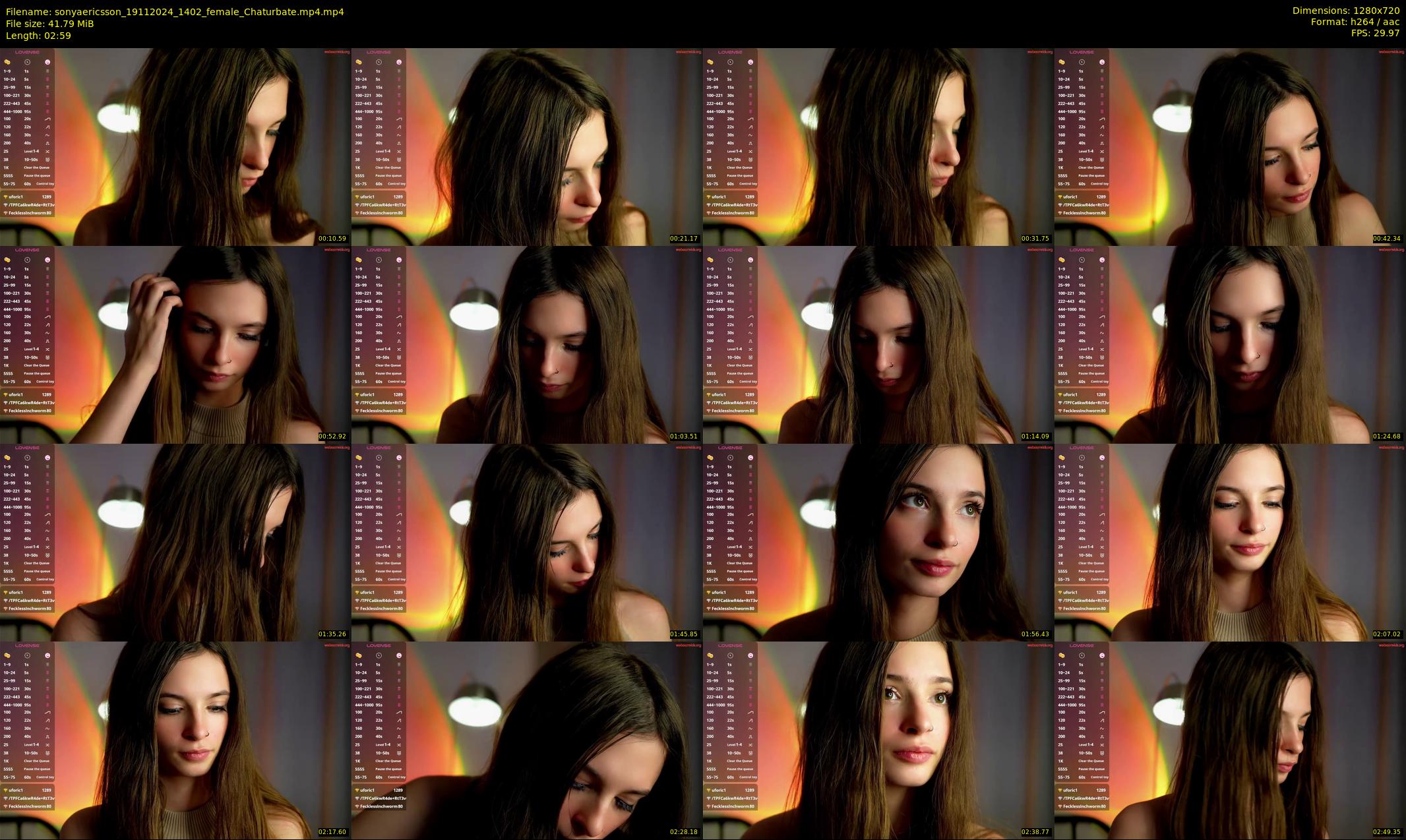 sonyaericsson — 3 minute Chaturbate female cam show recording, 720p, Nov 19, 2024