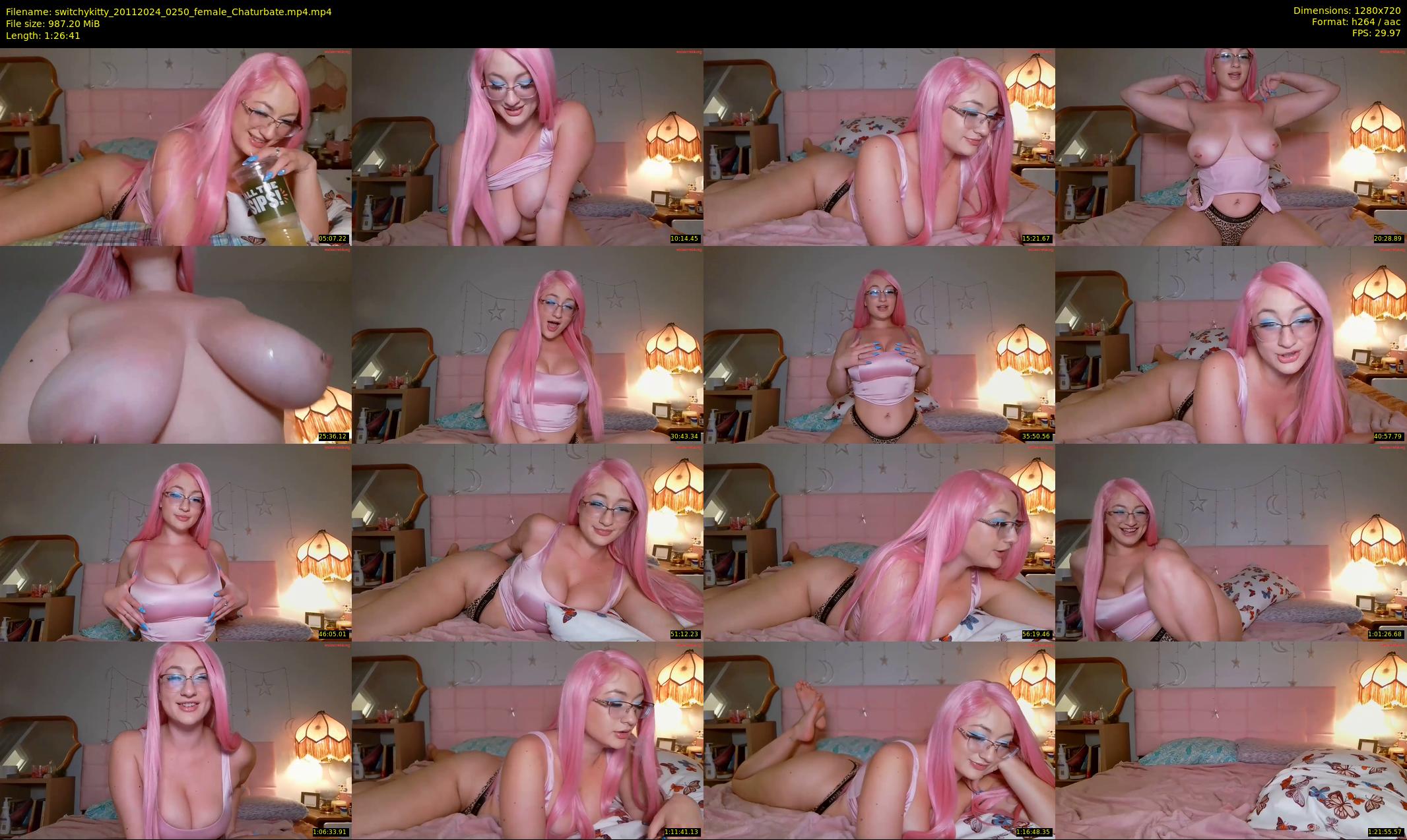 switchykitty — 87 minute Chaturbate female cam show recording, 720p, Nov 20, 2024