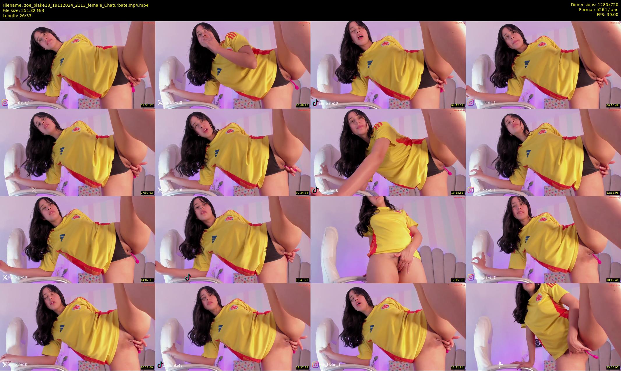 zoe_blake18 — 27 minute Chaturbate female cam show recording, 720p, Nov 19, 2024