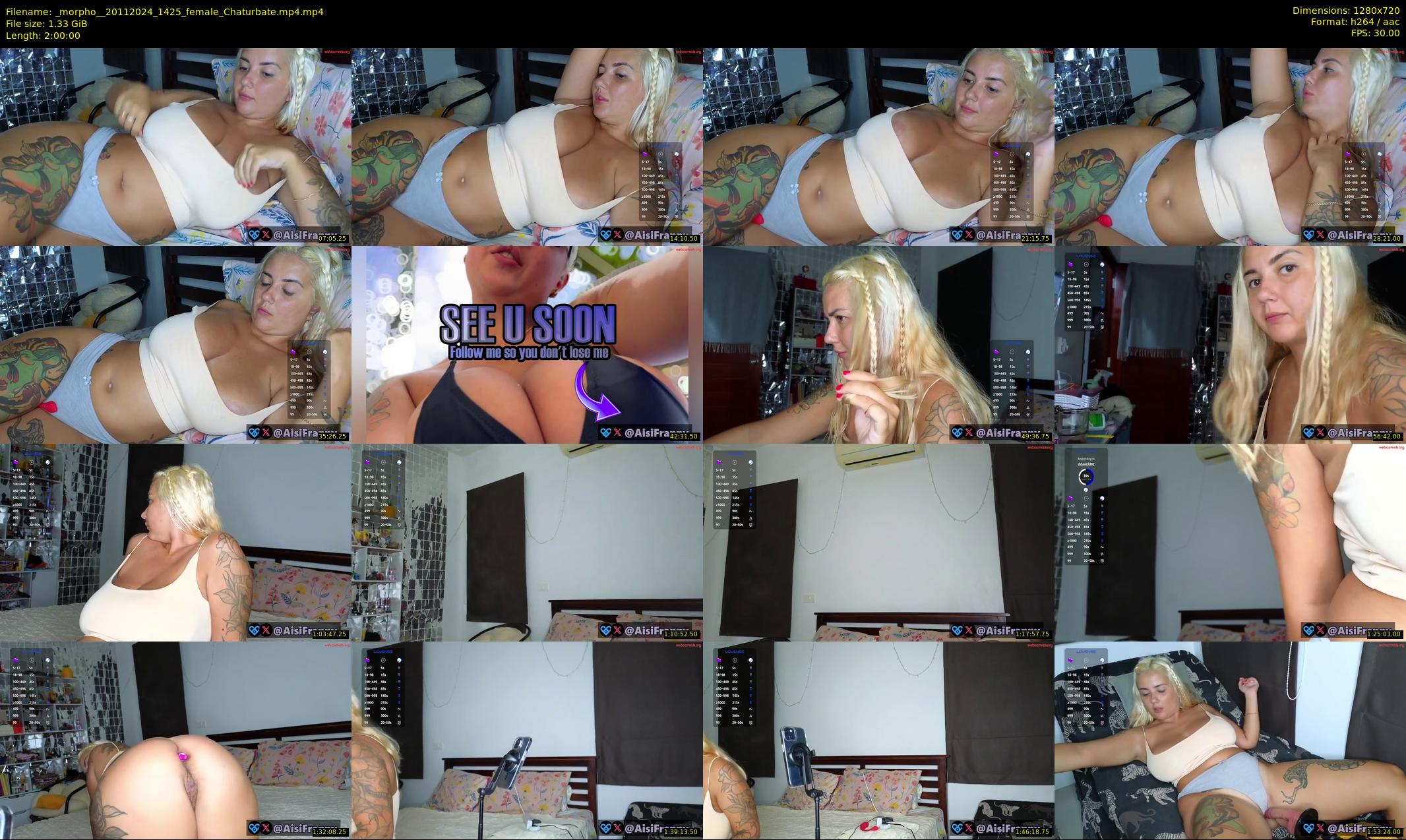 _morpho_ — 120 minute Chaturbate female cam show recording, 720p, Nov 20, 2024