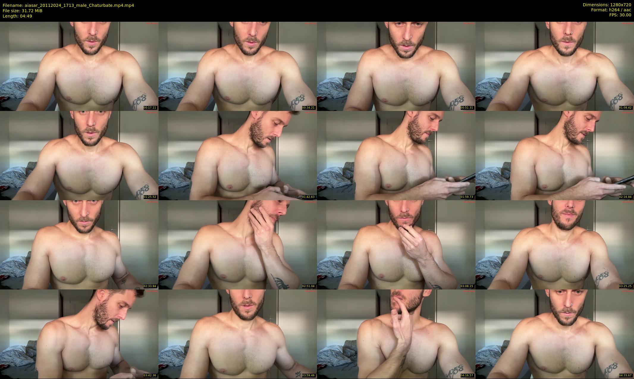 aiasar — 5 minute Chaturbate male cam show recording, 720p, Nov 20, 2024