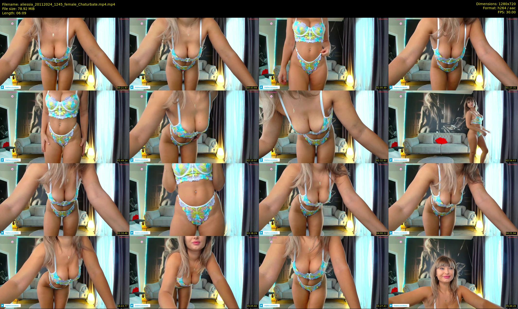 aliessia — 7 minute Chaturbate female cam show recording, 720p, Nov 20, 2024