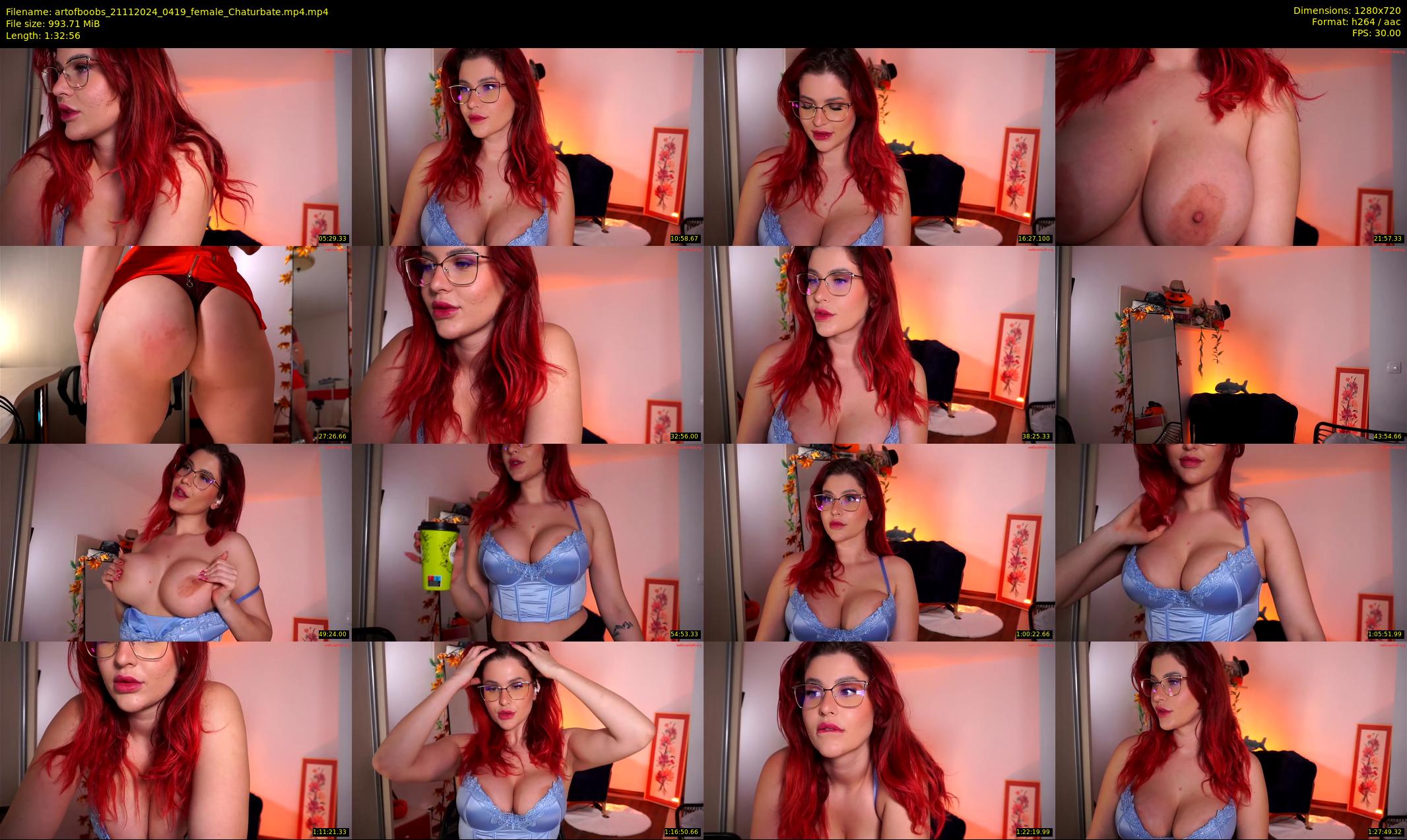 artofboobs — 93 minute Chaturbate female cam show recording, 720p, Nov 21, 2024