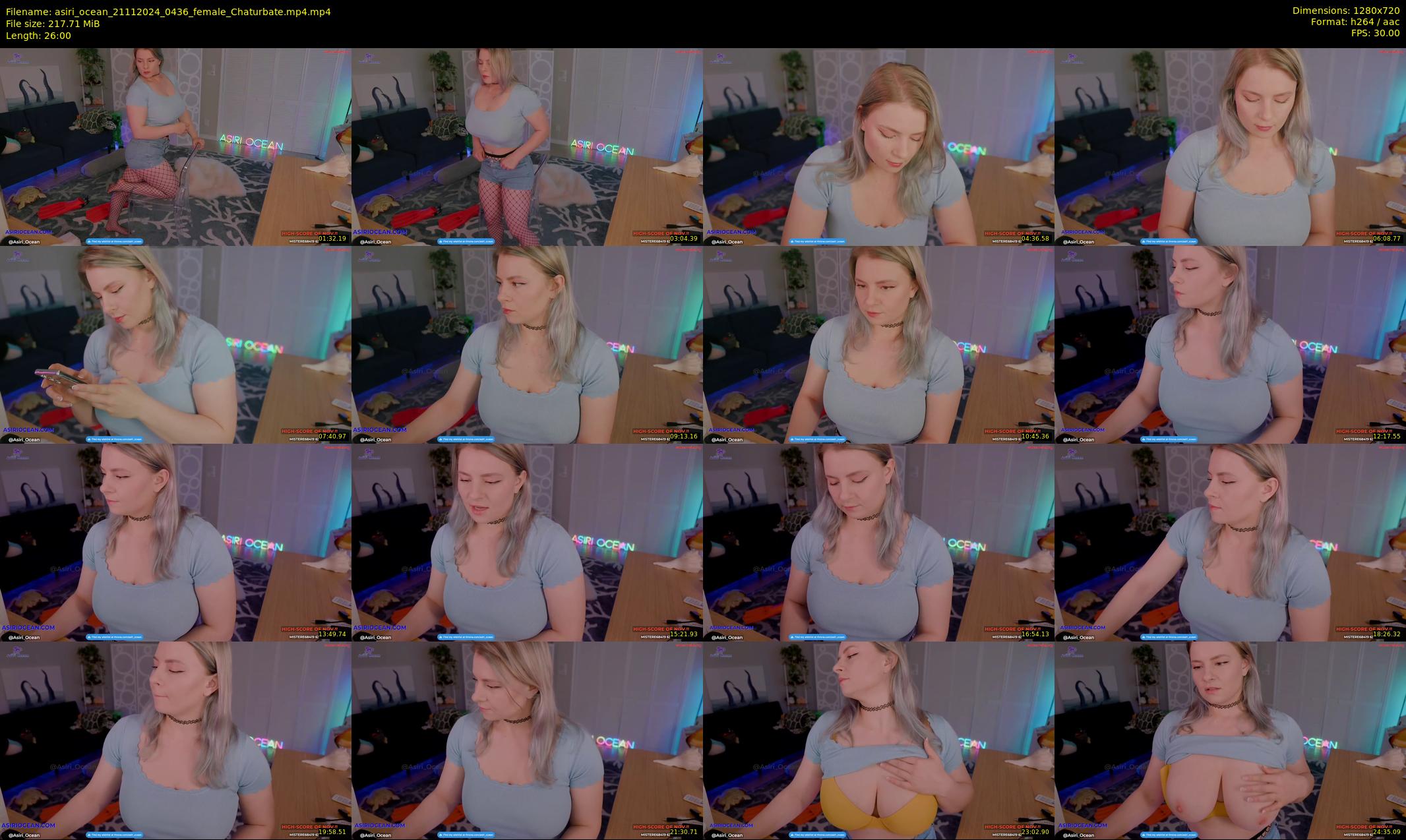 asiri_ocean — 26 minute Chaturbate female cam show recording, 720p, Nov 21, 2024