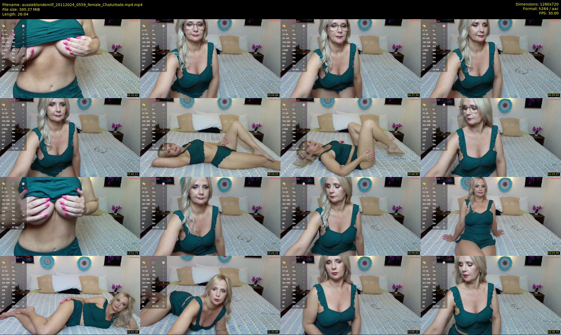 aussieblondemilf — 27 minute Chaturbate female cam show recording, 720p, Nov 20, 2024