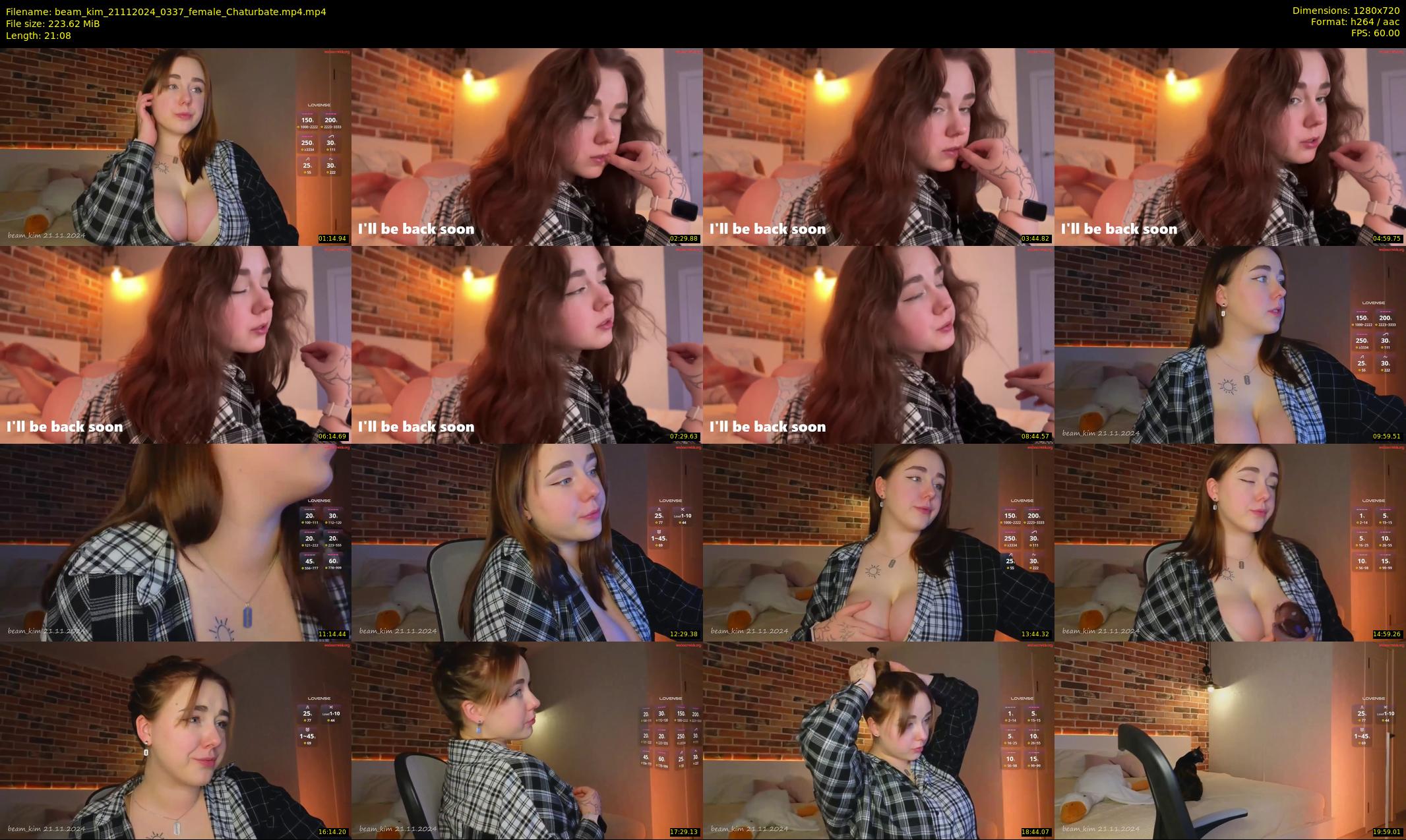 beam_kim — 22 minute Chaturbate female cam show recording, 720p, Nov 21, 2024