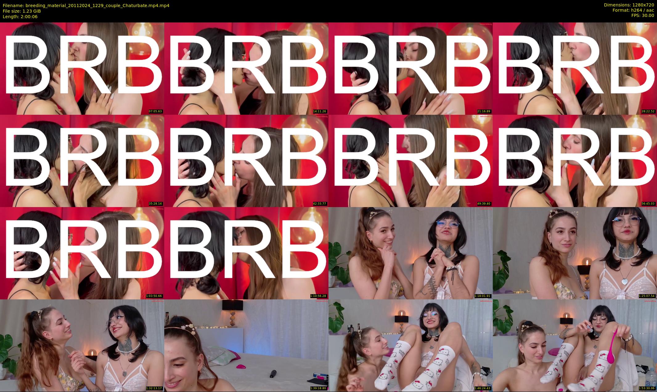 breeding_material — 121 minute Chaturbate female cam show recording, 720p, Nov 20, 2024